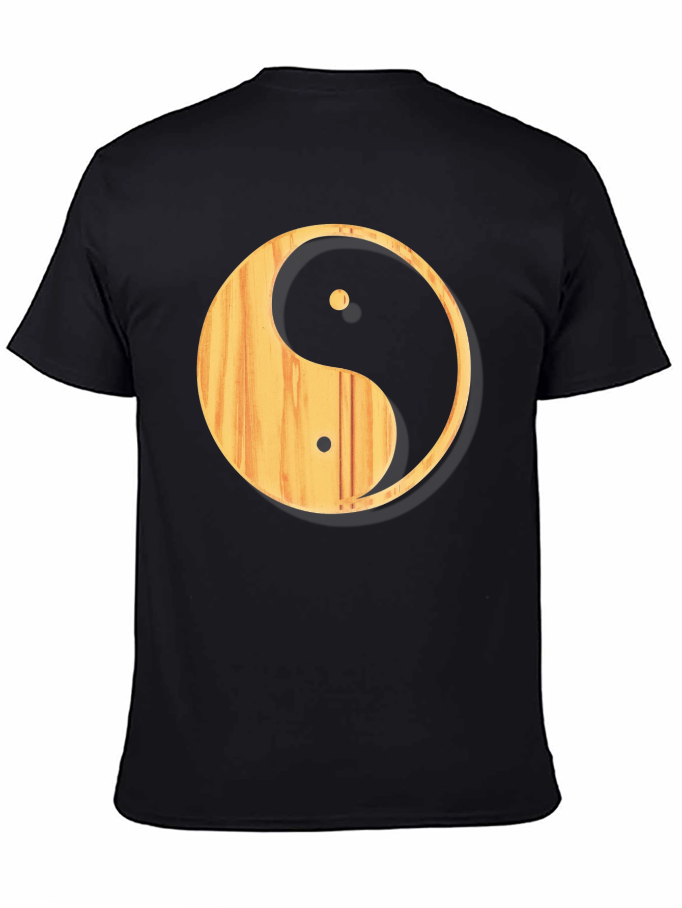 Yin Yang Wood Grain T-Shirt - Casual Comfort