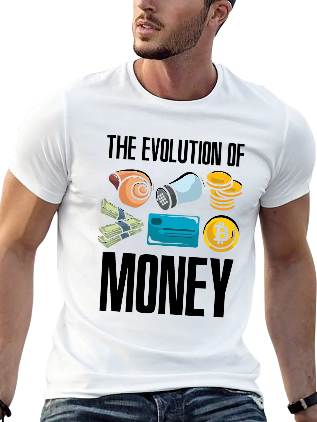 Evolution of Money Graphic T-Shirt