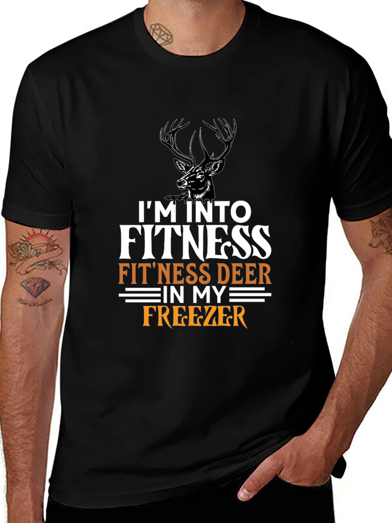 Fitness Deer T-Shirt - Hunting Humor Tee
