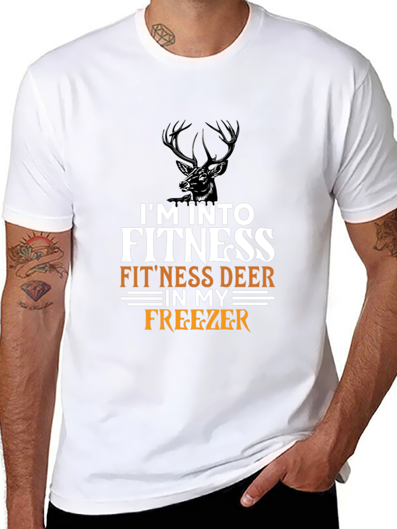 Fitness Deer T-Shirt - Hunting Humor Tee