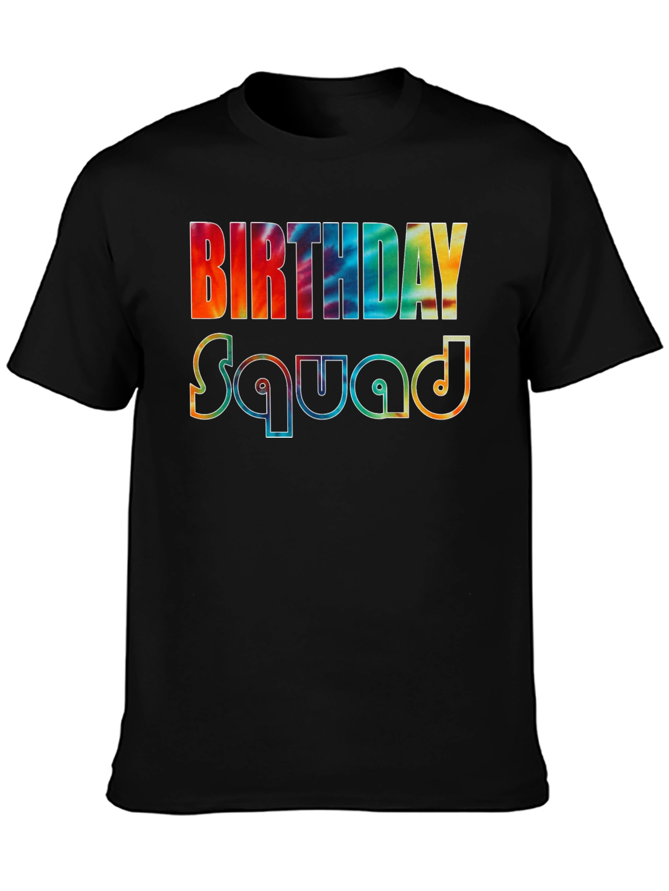 Birthday Squad Tie-Dye Graphic Tee