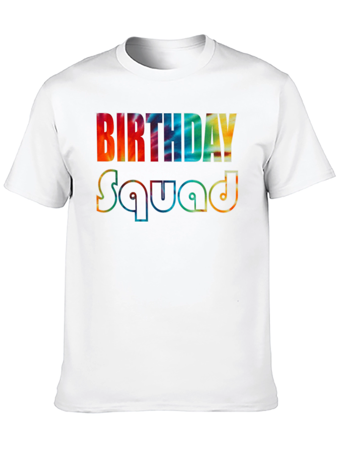 Birthday Squad Tie-Dye Graphic Tee