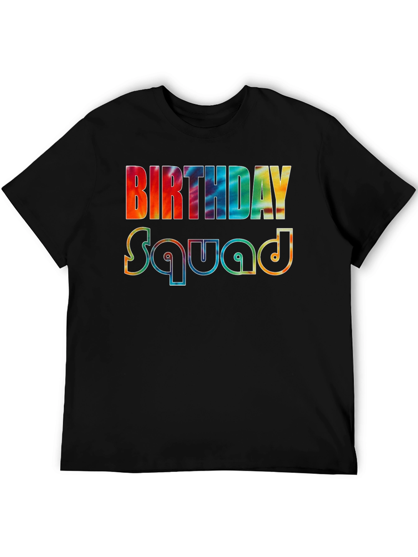 Birthday Squad Tie-Dye Graphic Tee