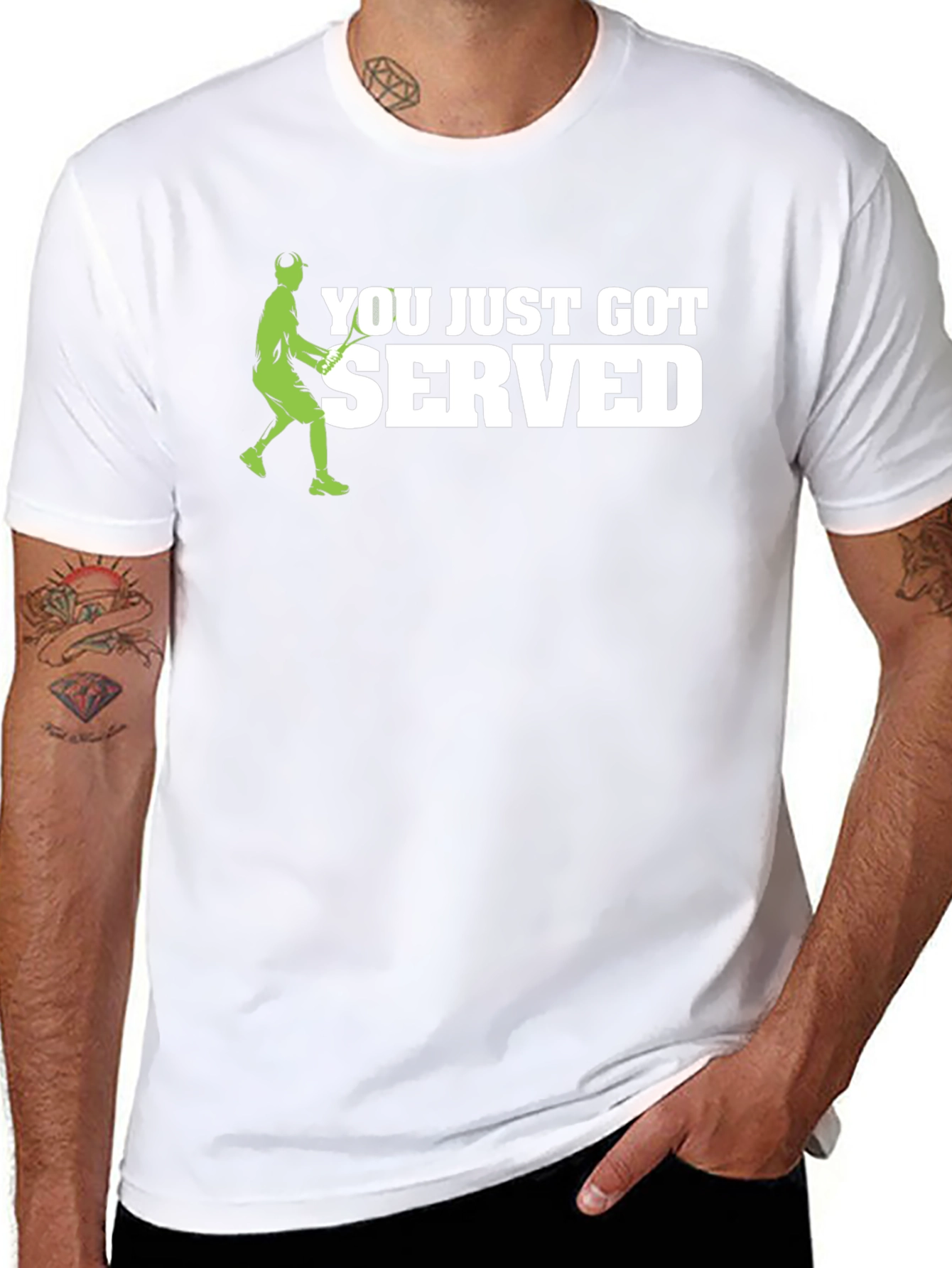 You Just Got Served! Tennis Graphic T-Shirt