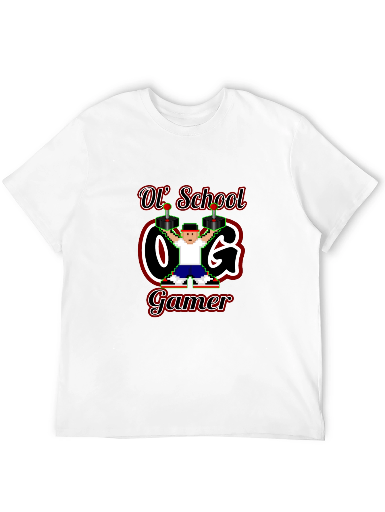 Retro Ol School O.G. Gamer Black T-Shirt