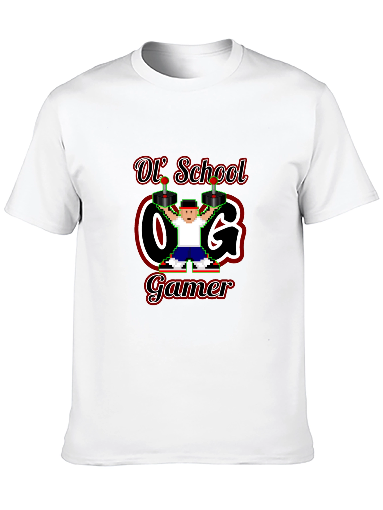 Retro Ol School O.G. Gamer Black T-Shirt