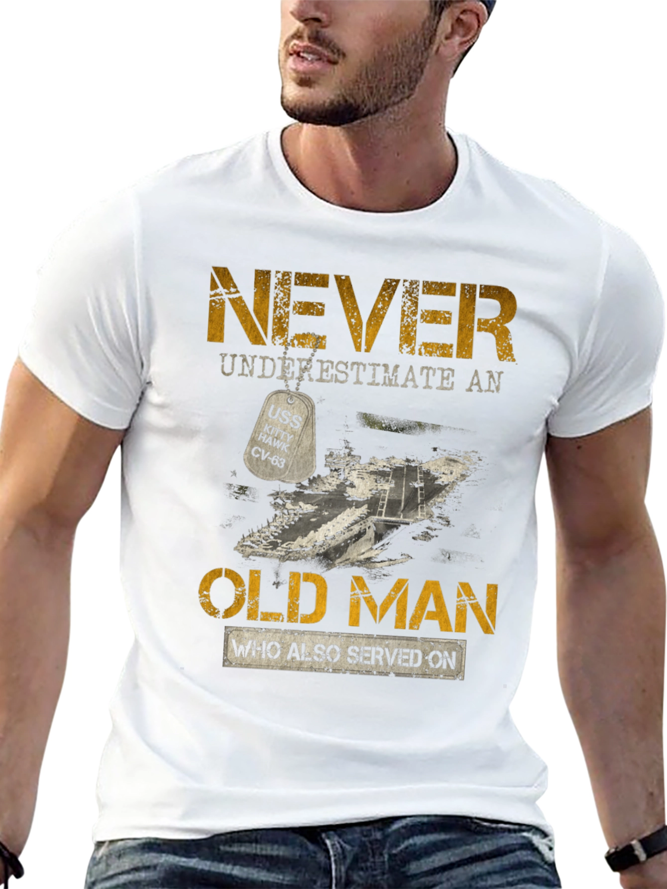 Never Underestimate an Old Man T-Shirt