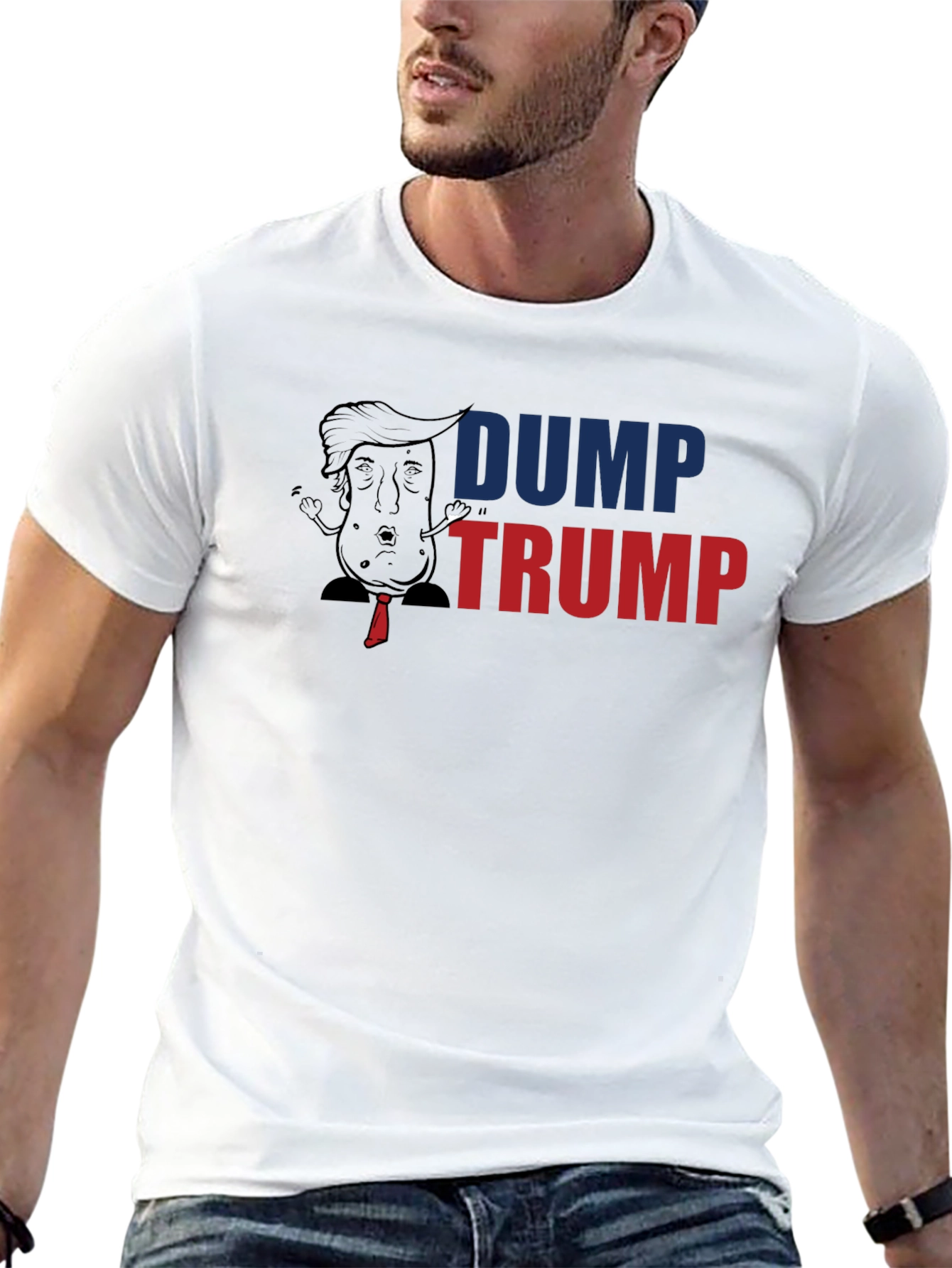 Dump Trump Graphic Print T-Shirt - Anti-Political Tee