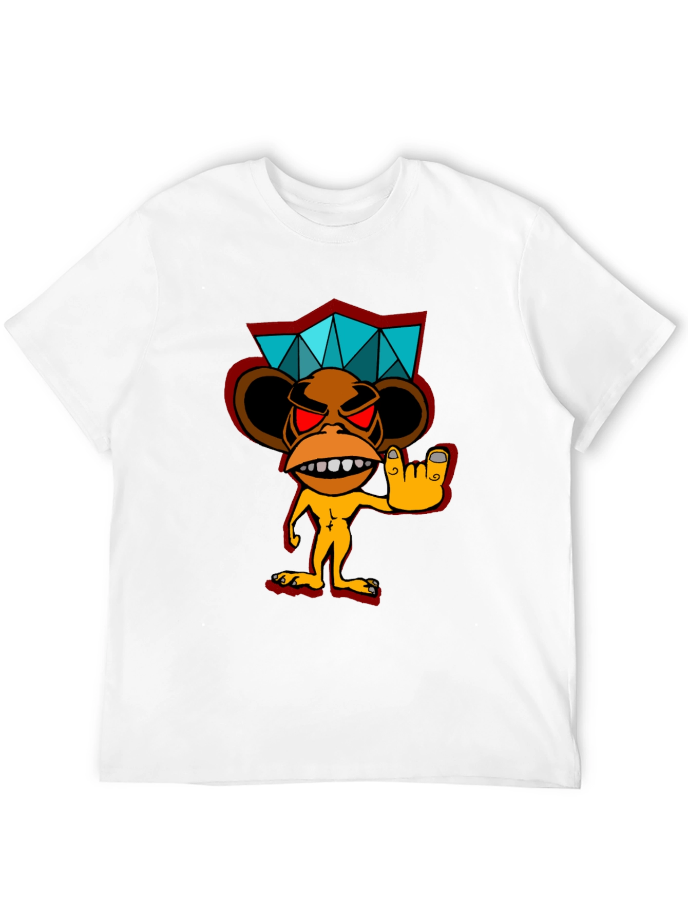 Cool Monkey Graphic Black T-Shirt