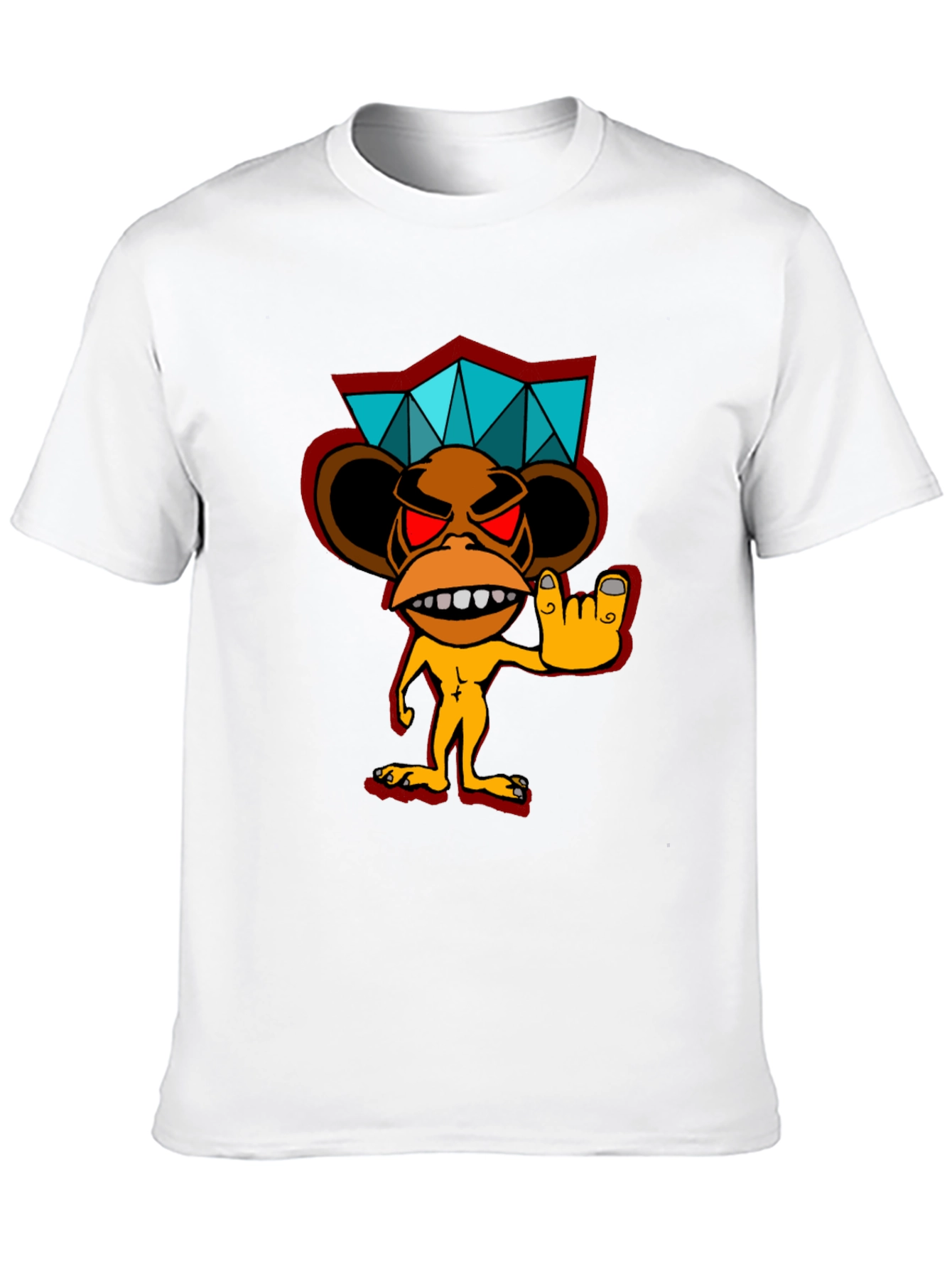 Cool Monkey Graphic Black T-Shirt