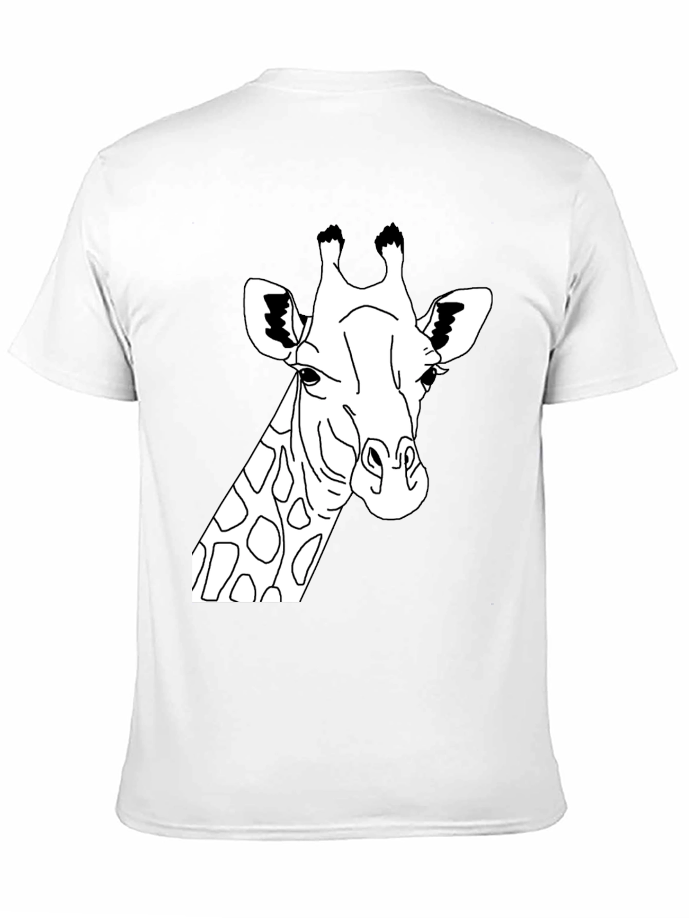 Giraffe Graphic Tee - Black Crew Neck T-Shirt