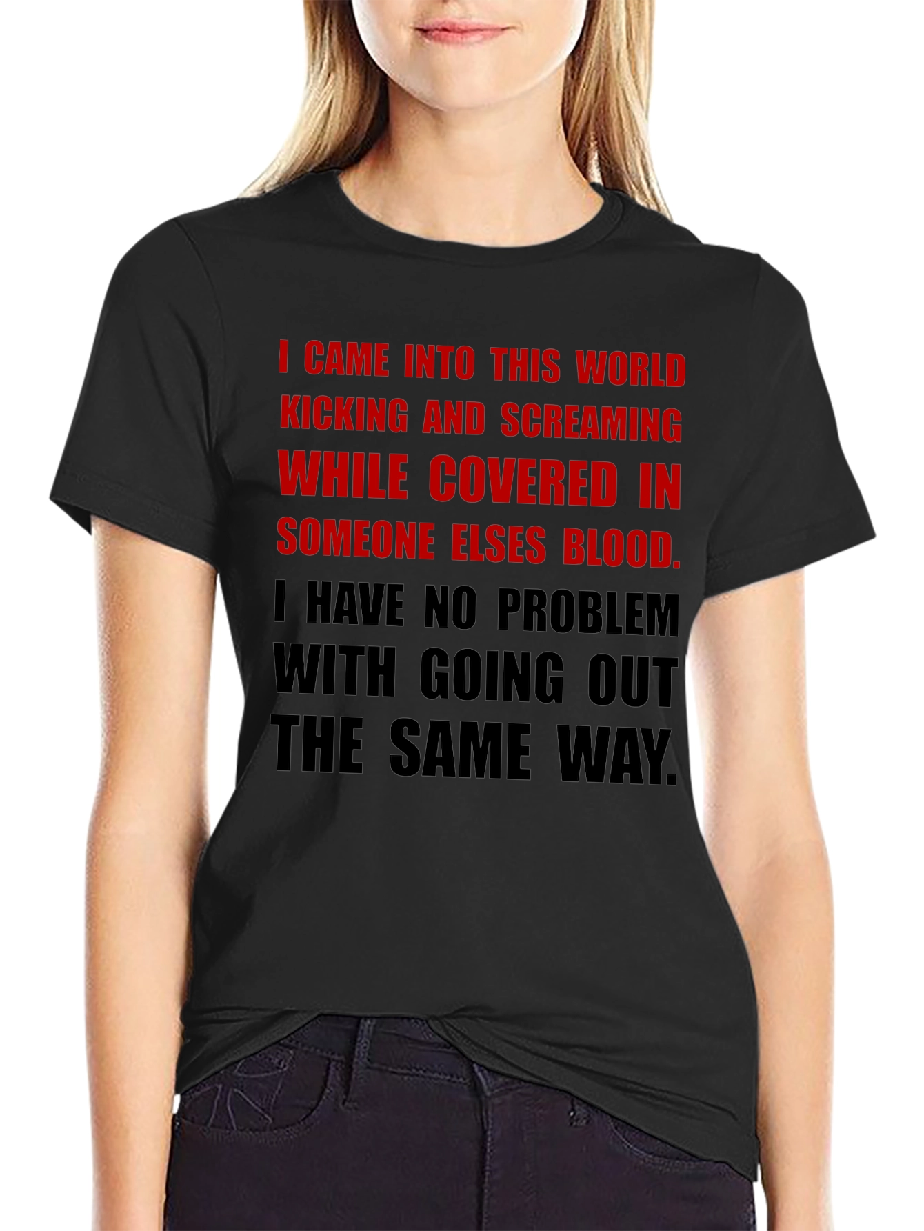 Edgy Graphic T-Shirt - Kicking & Screaming
