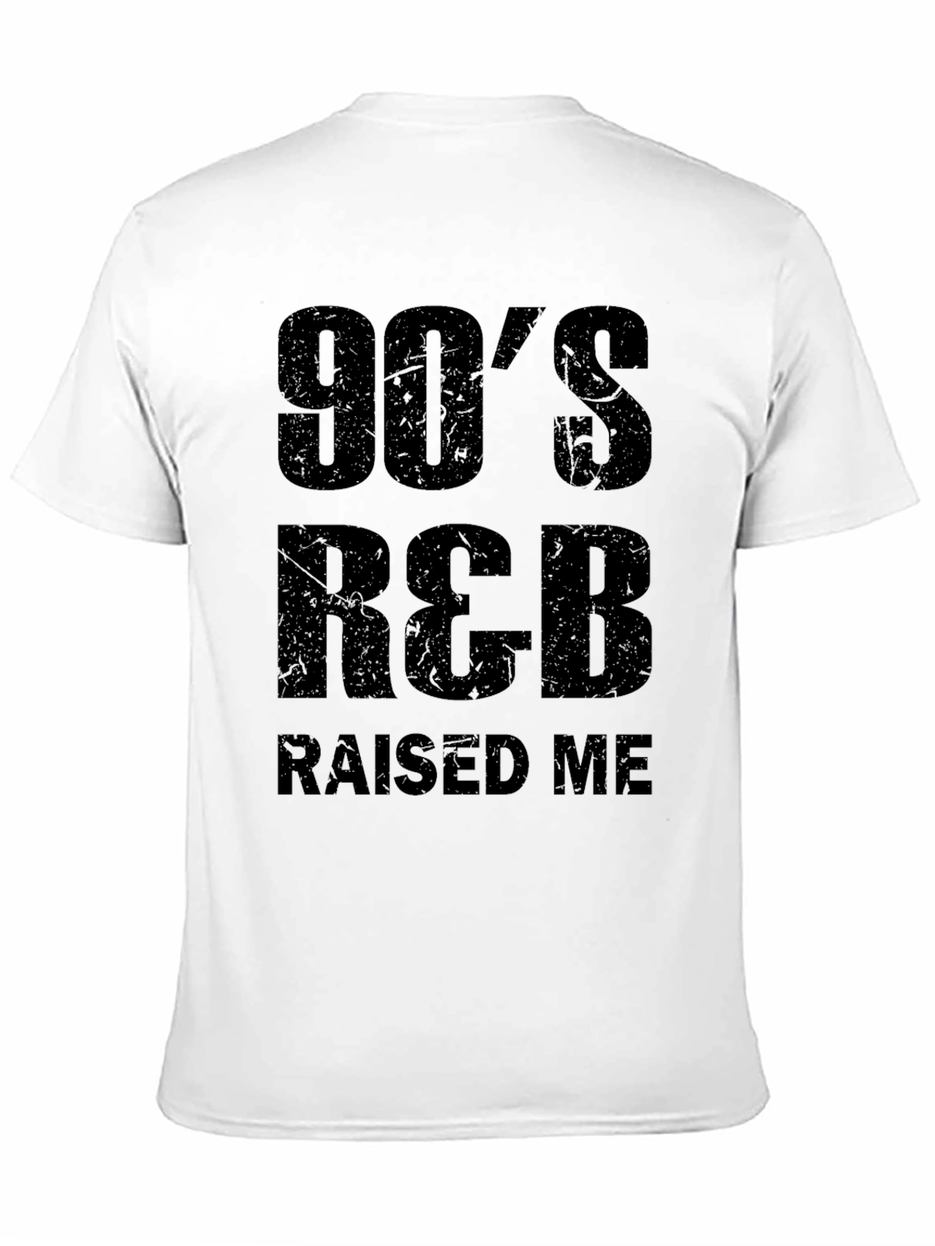 90s R&B Raised Me Black Graphic Tee