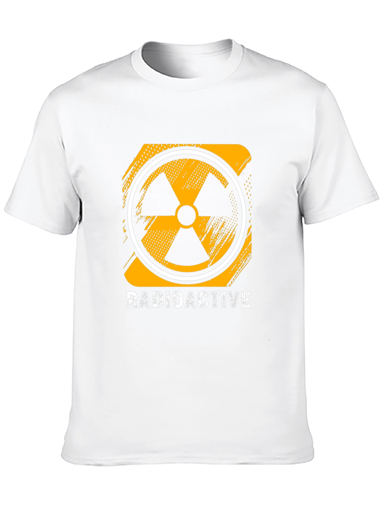 Radioactive Symbol Graphic Print Black T-Shirt