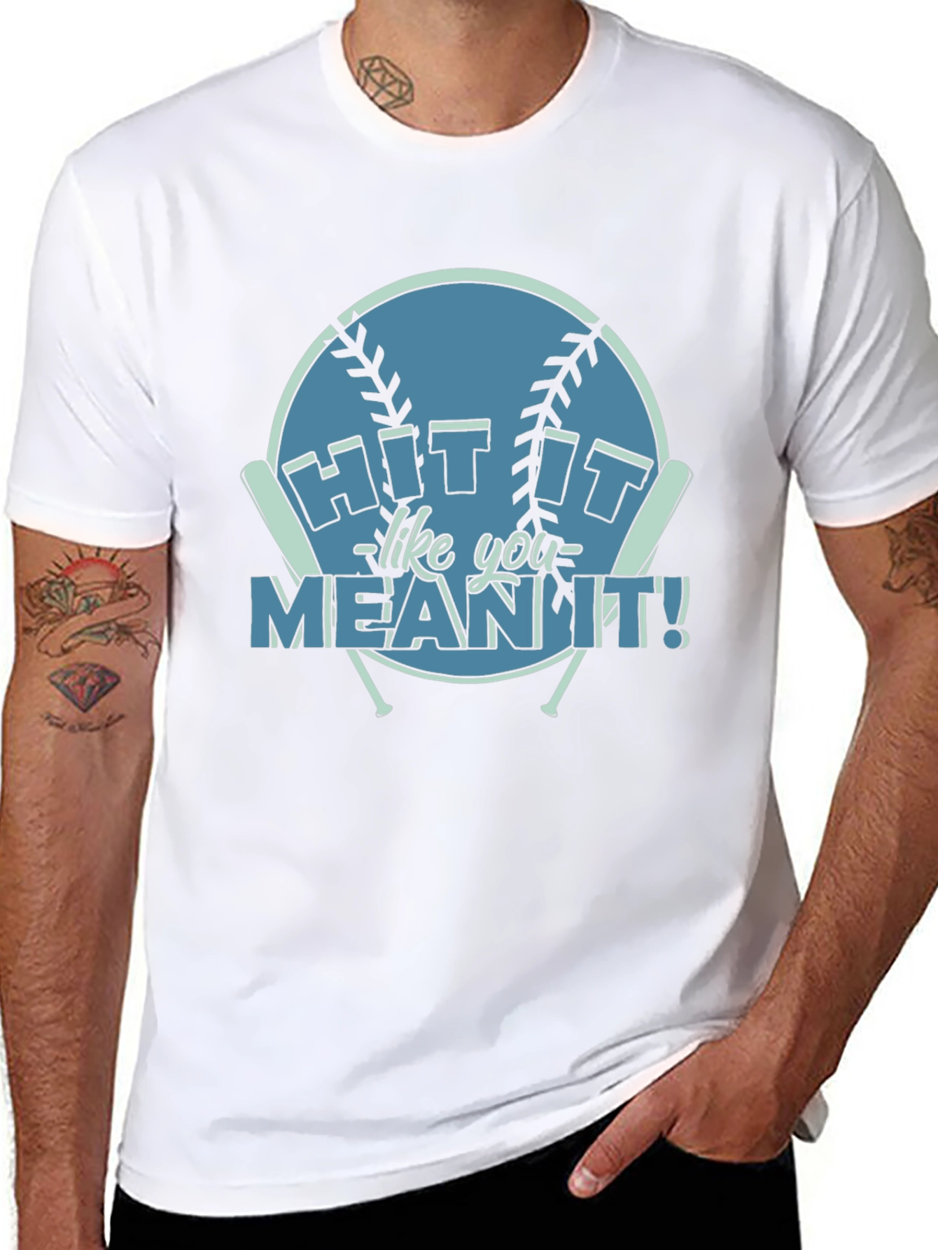 Hit It Like You Mean It! Baseball T-Shirt