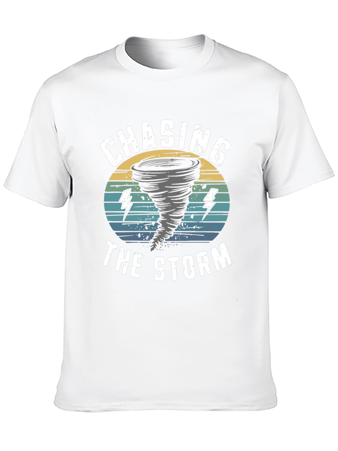 Chasing The Storm Black Graphic Tee