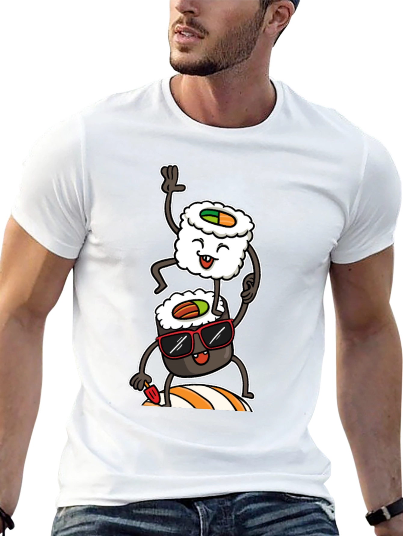 Sushi Stack Graphic Tee - Cool & Casual