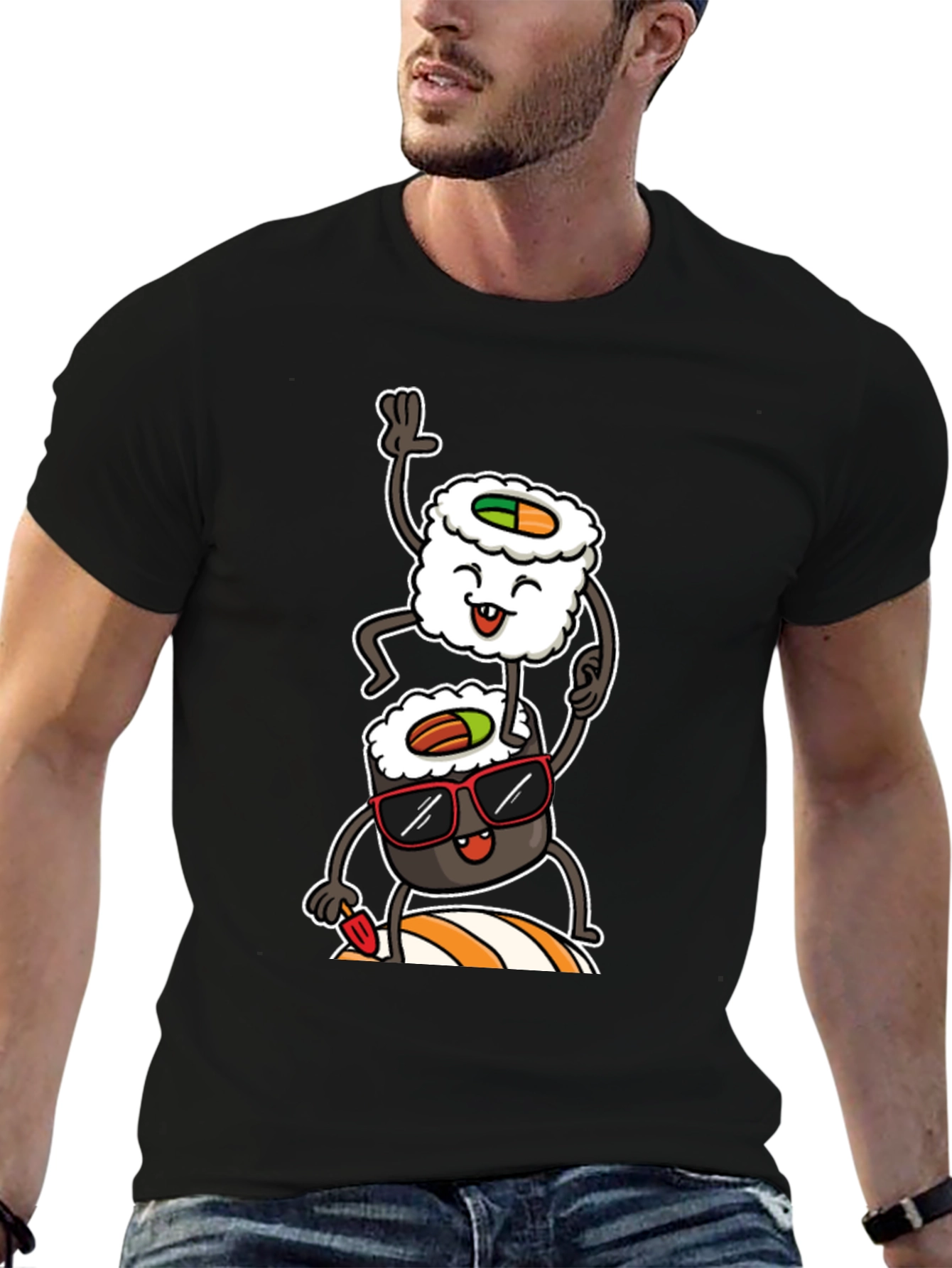 Sushi Stack Graphic Tee - Cool & Casual
