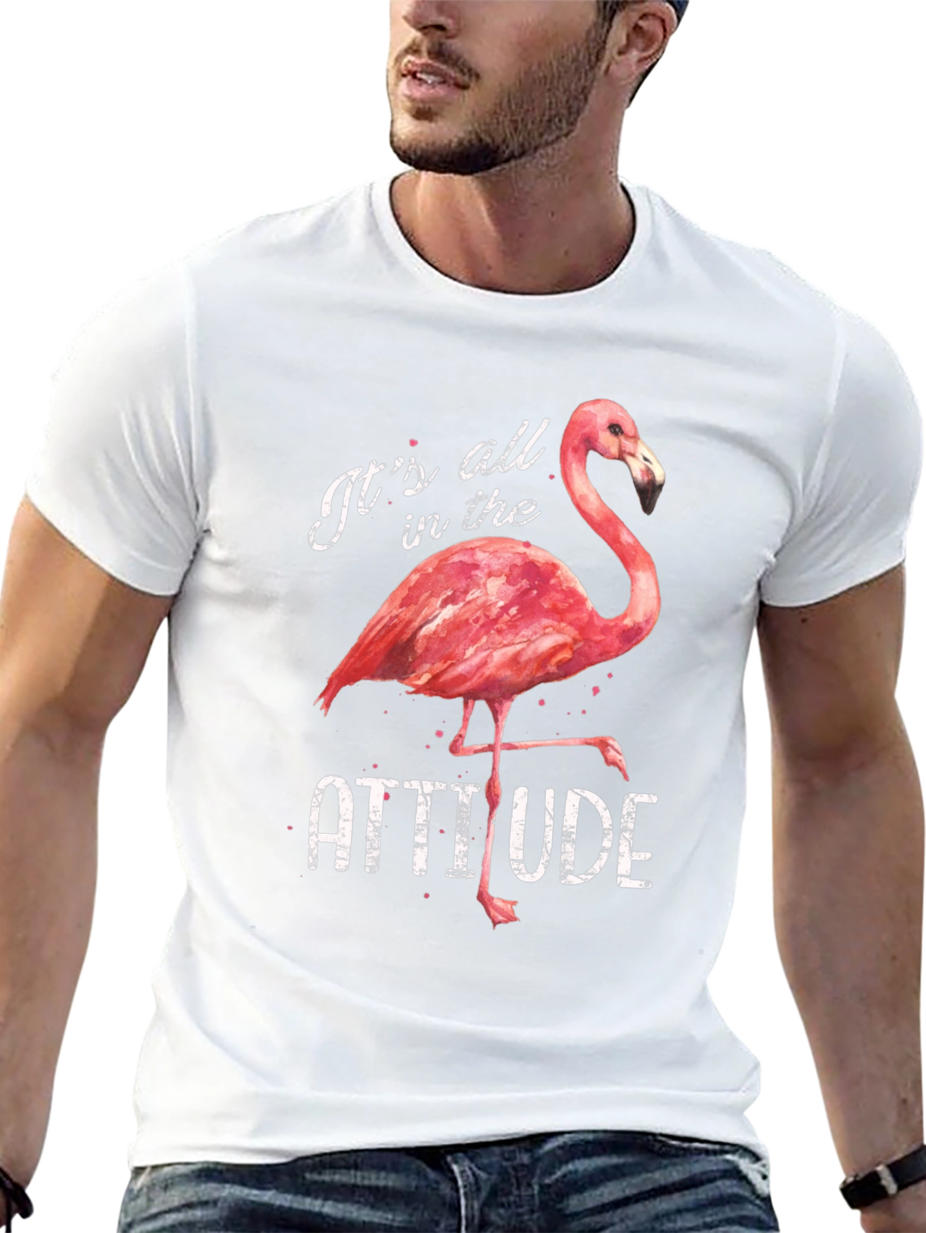 Flamingo Attitude Graphic Tee