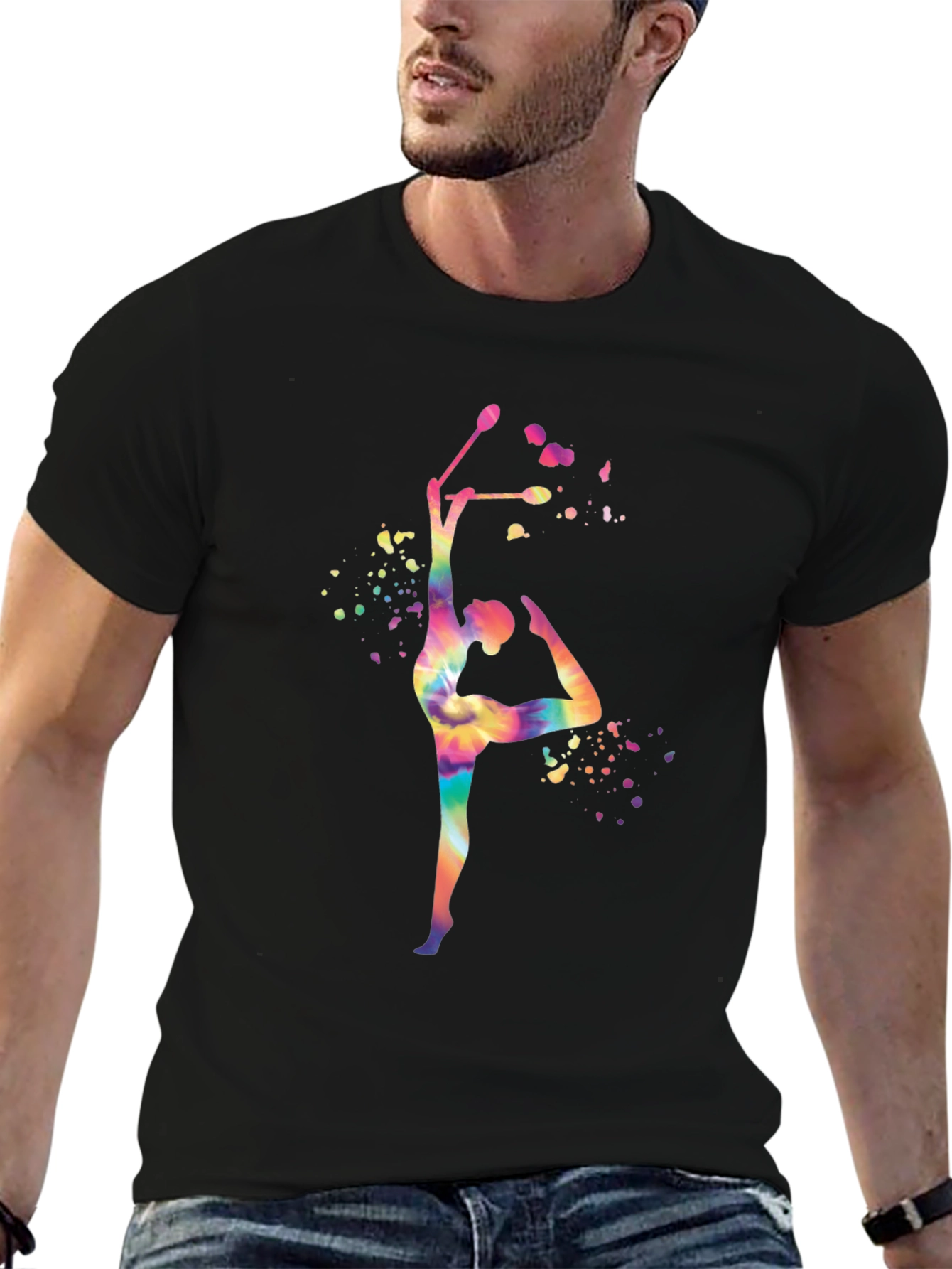 Rhythmic Gymnastics Tie-Dye T-Shirt - Dance Tee
