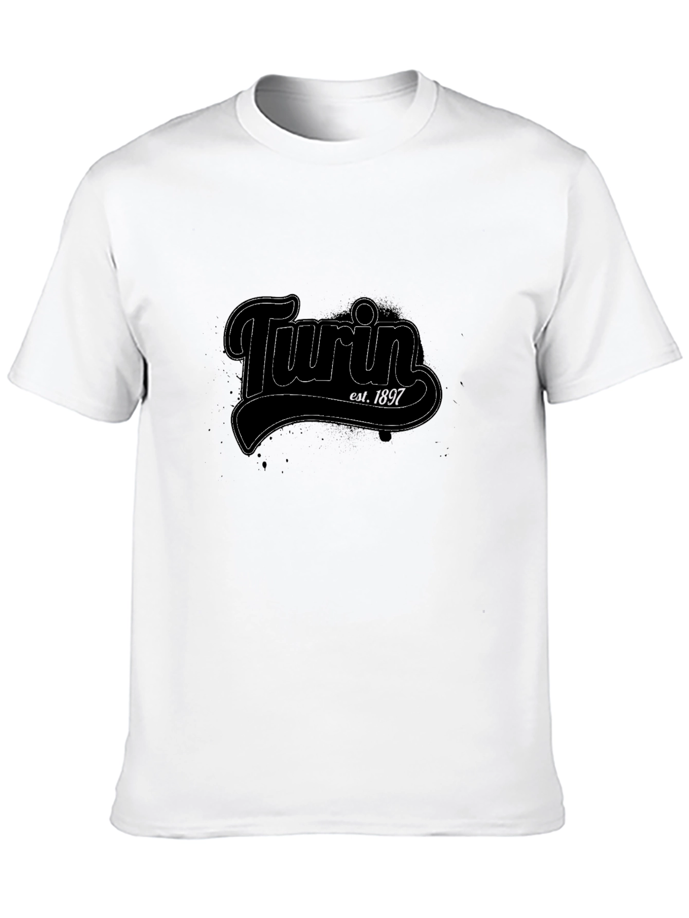 Turin Est. 1897 Black Graphic Tee