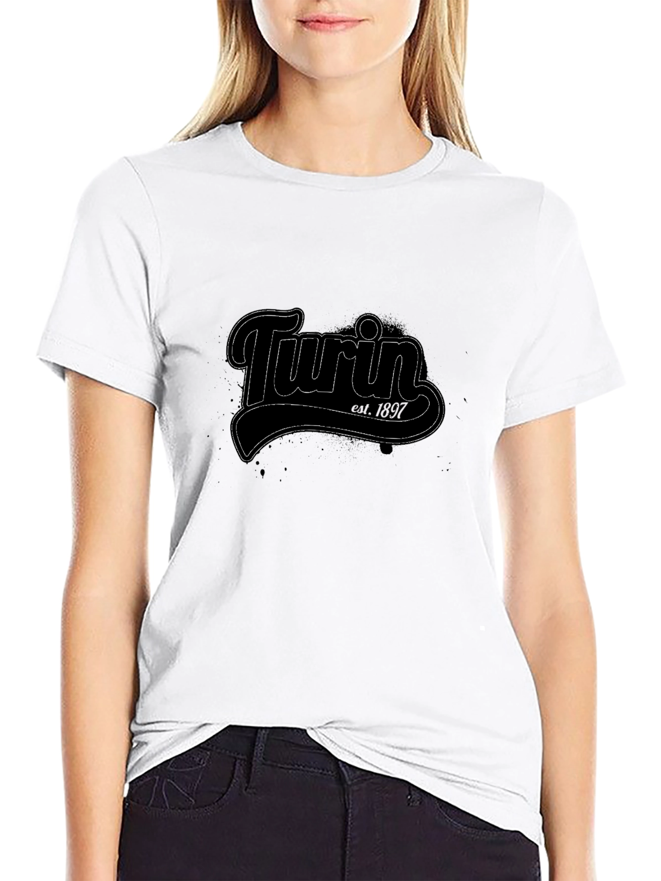 Turin Est. 1897 Black Graphic Tee