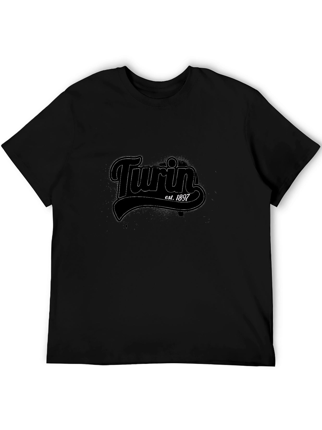 Turin Est. 1897 Black Graphic Tee