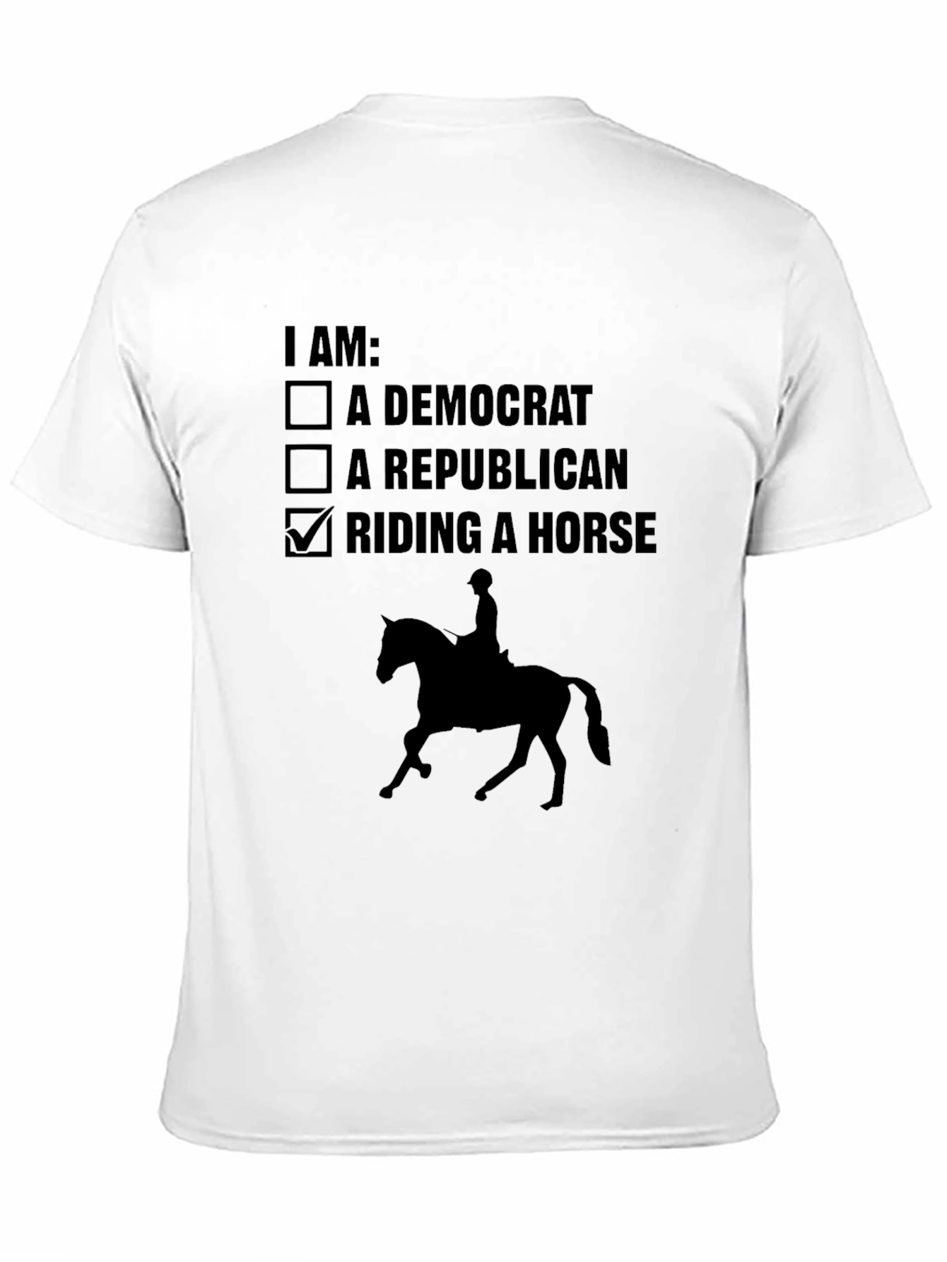 Funny Horse Riding T-Shirt - Political Humor