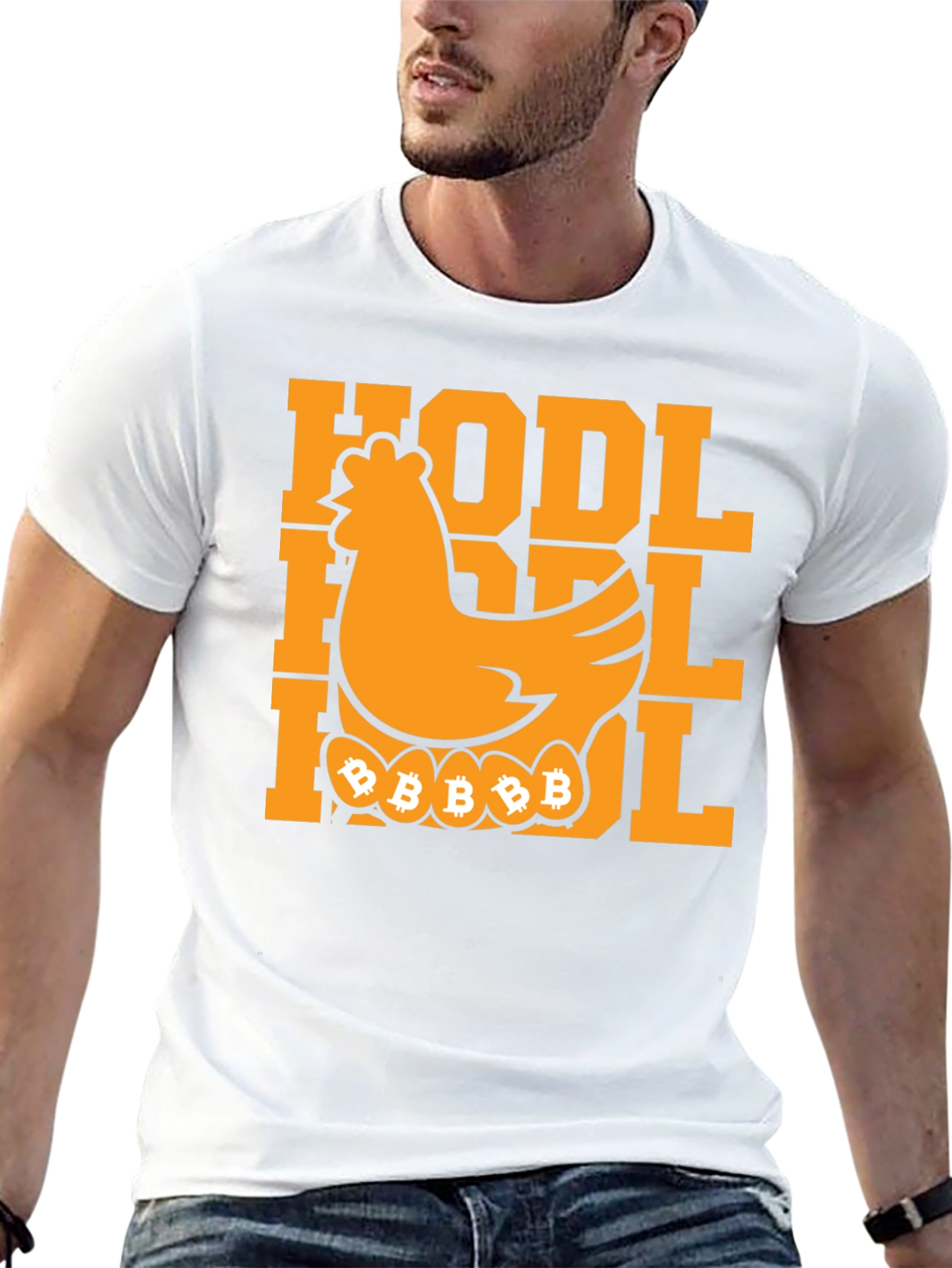 HODL Bitcoin Chicken T-Shirt - Crypto Investor Tee