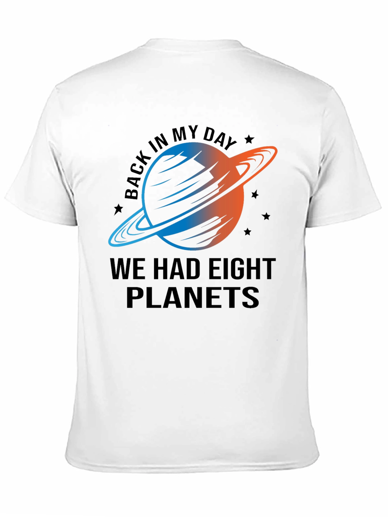 Eight Planets Graphic T-Shirt - Retro Astronomy Tee