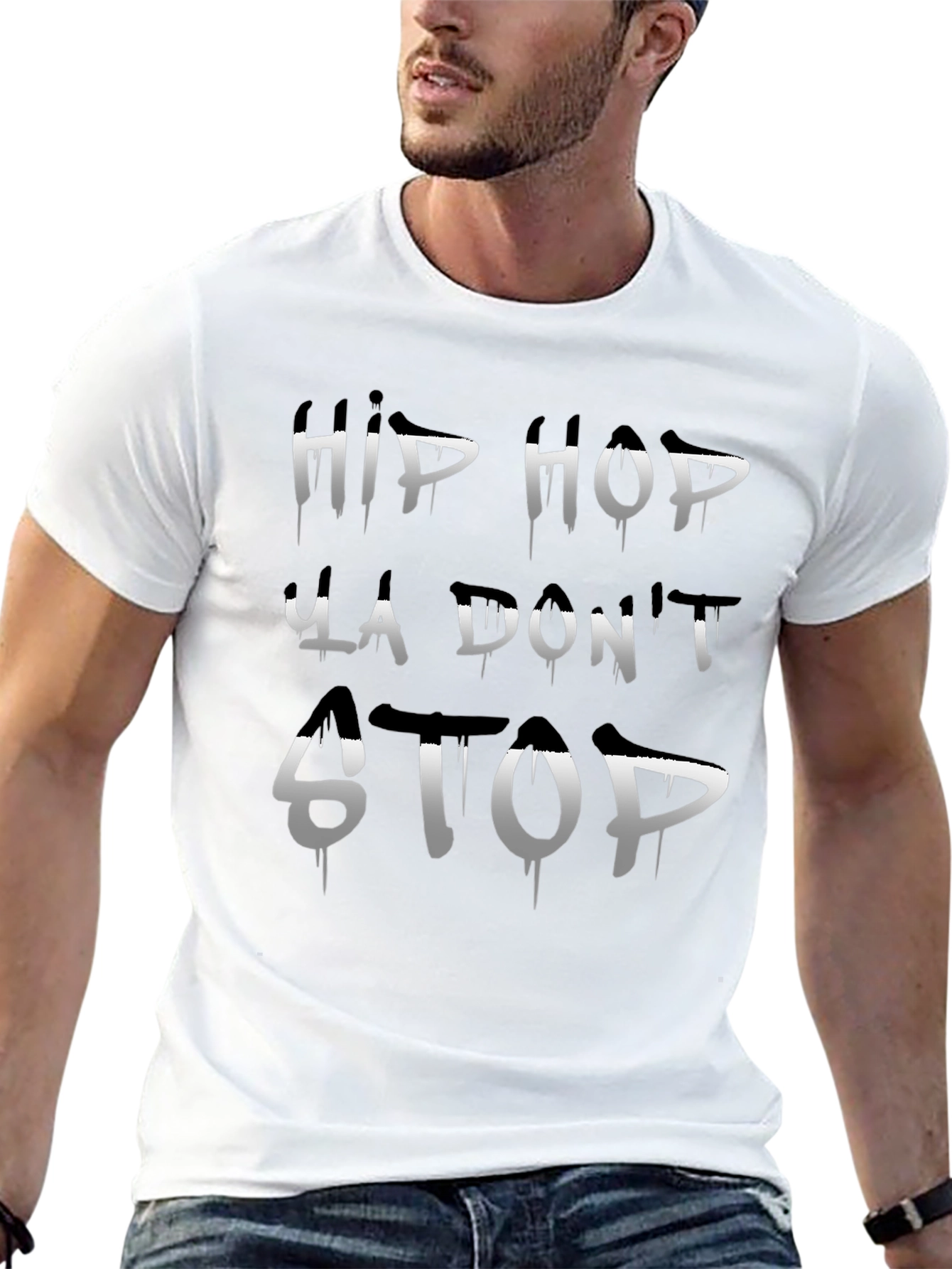 Hip Hop Ya Dont Stop Black T-Shirt