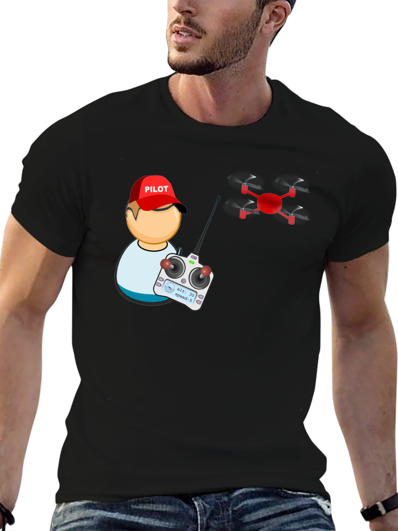 Drone Pilot T-Shirt - Fly High!