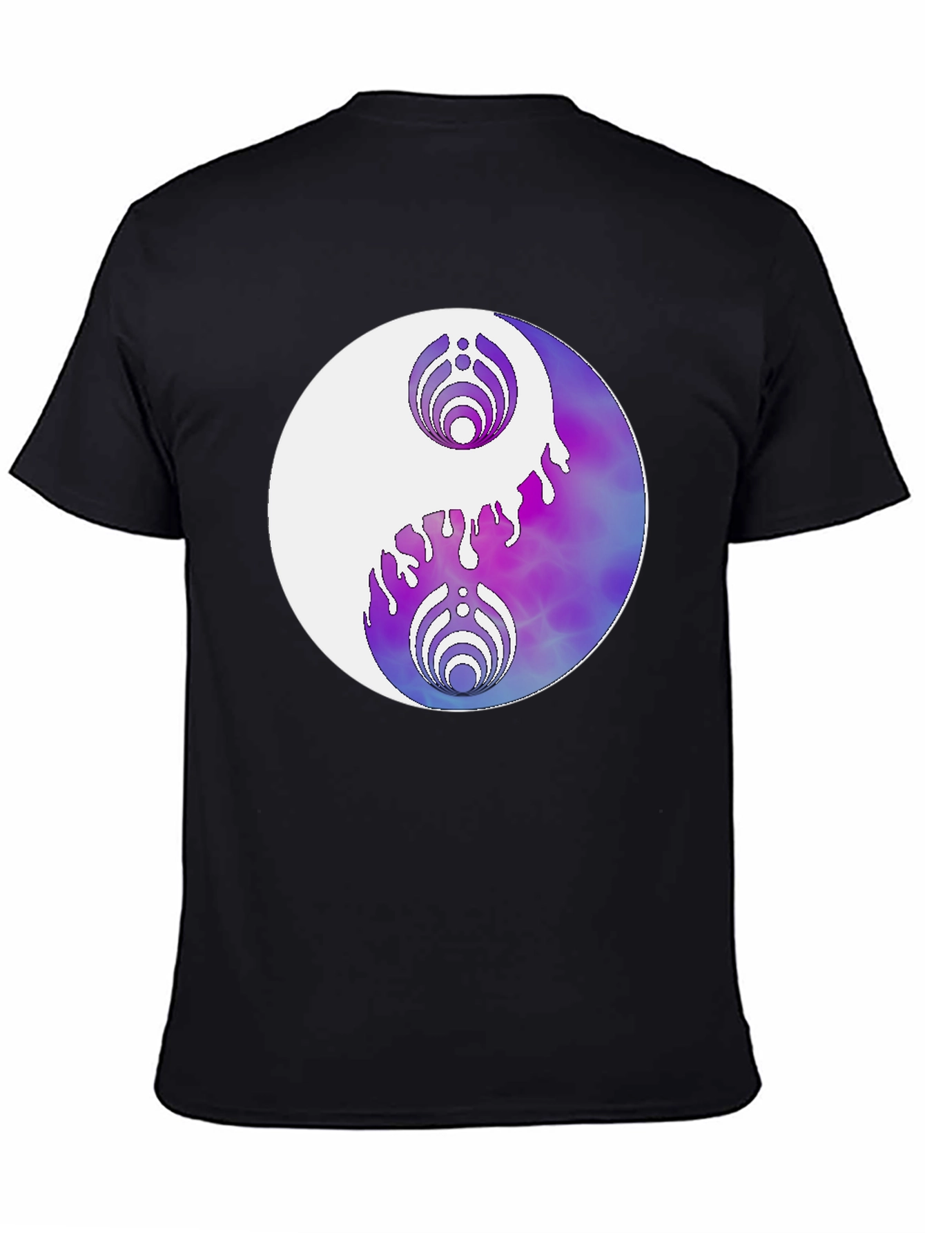 Yin Yang Graphic Tee - Black Casual T-Shirt