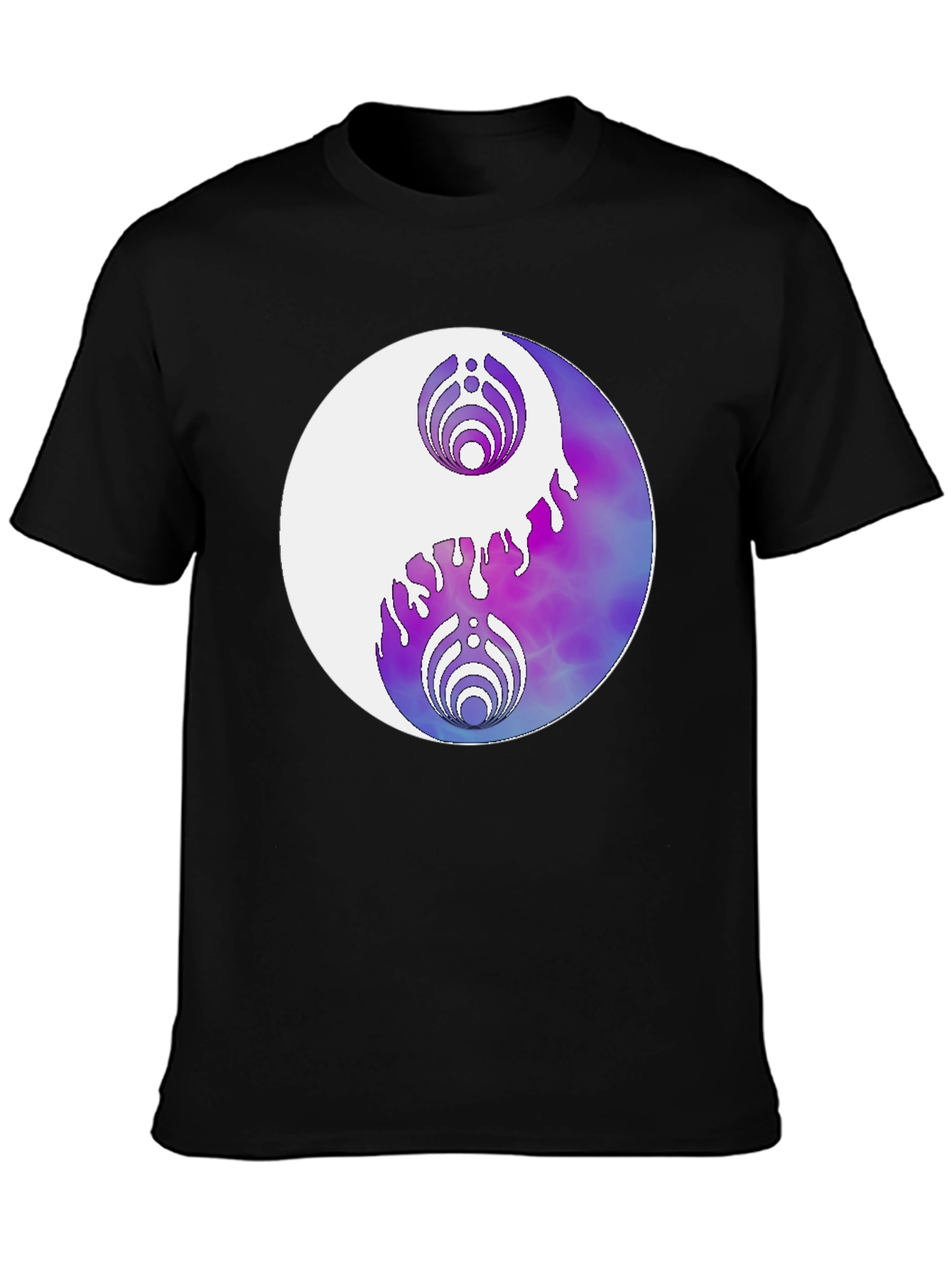 Yin Yang Graphic Tee - Black Casual T-Shirt