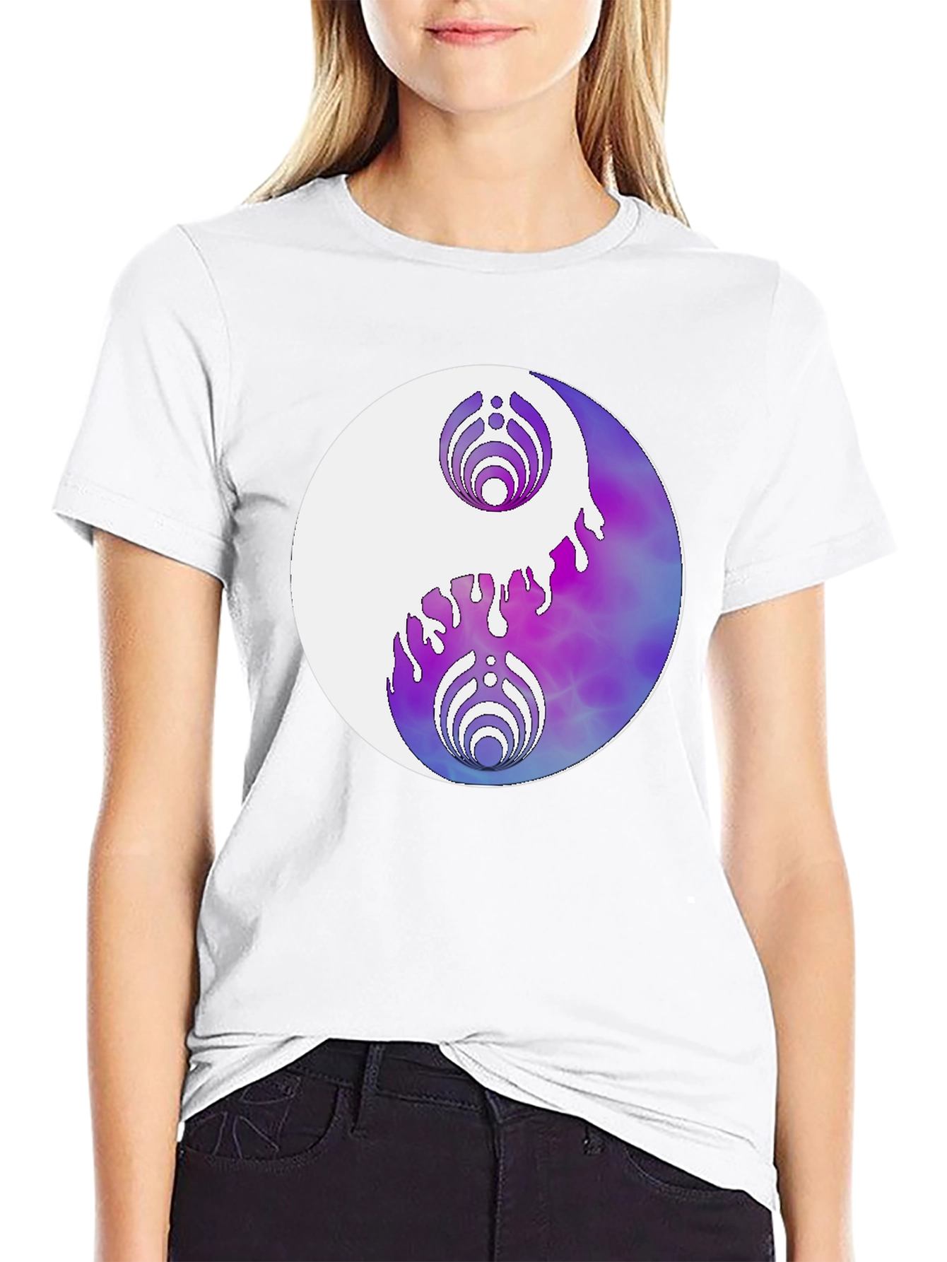Yin Yang Graphic Tee - Black Casual T-Shirt