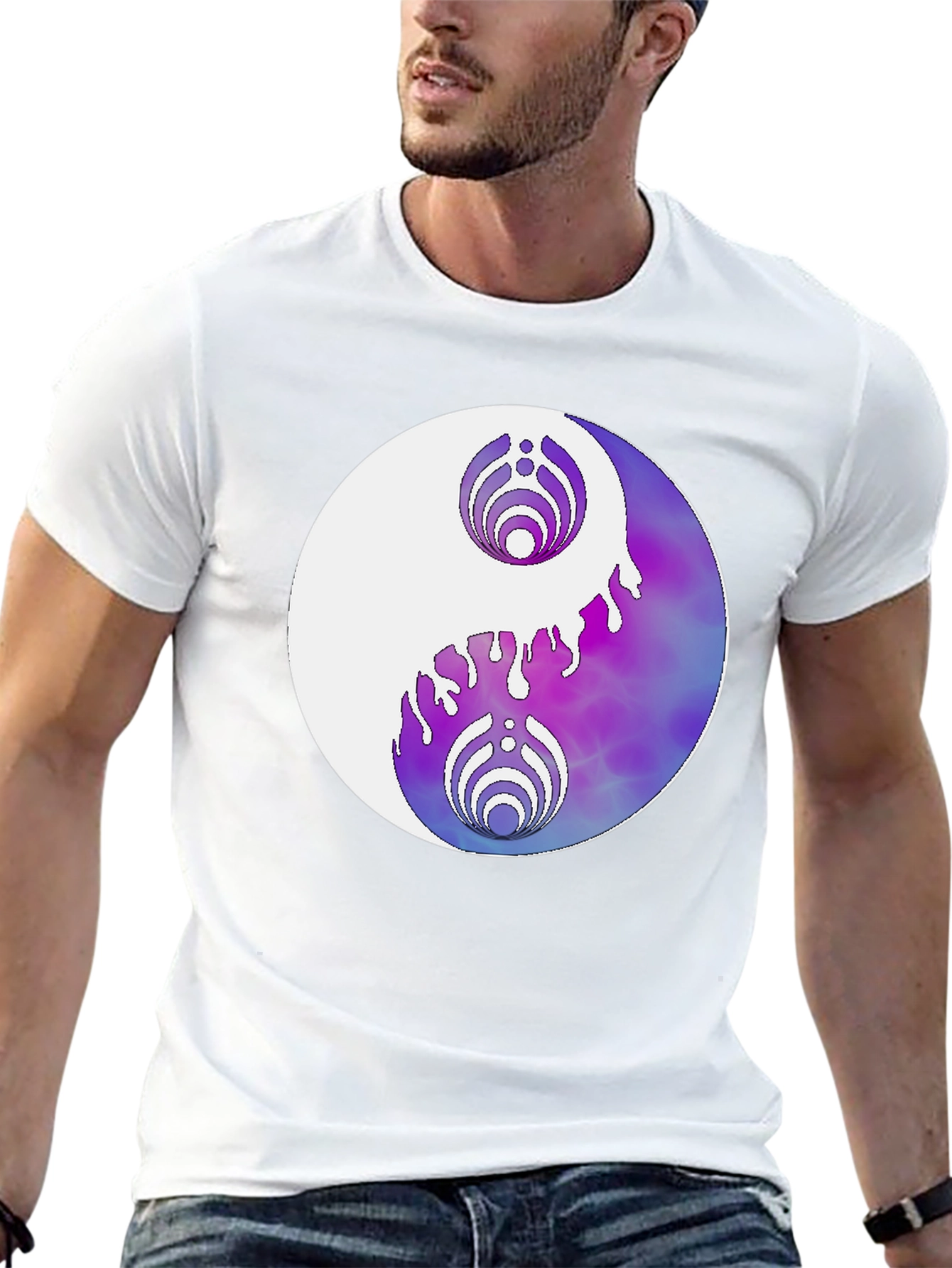 Yin Yang Graphic Tee - Black Casual T-Shirt