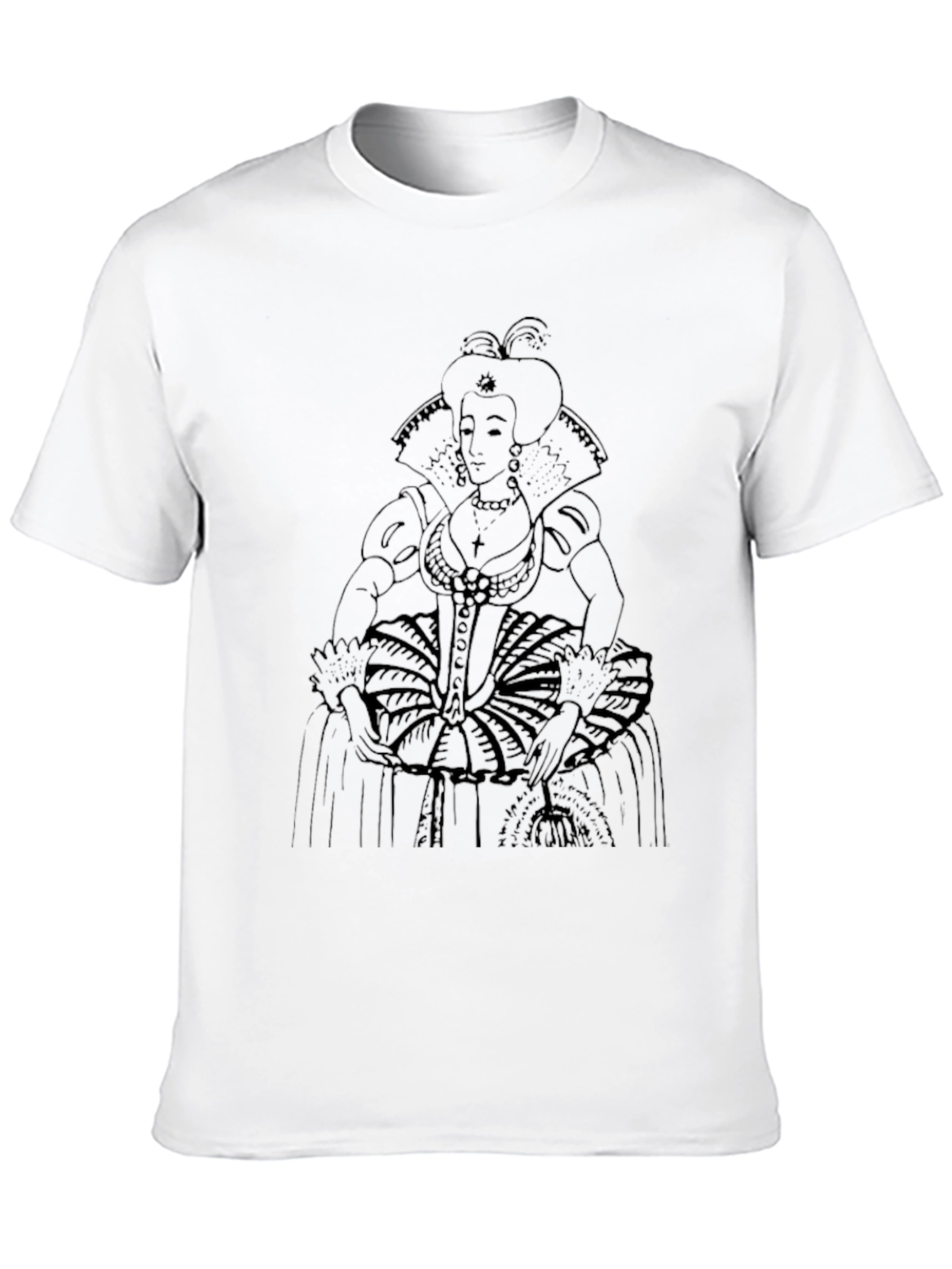 Elizabethan Era Queen Graphic Tee - Black