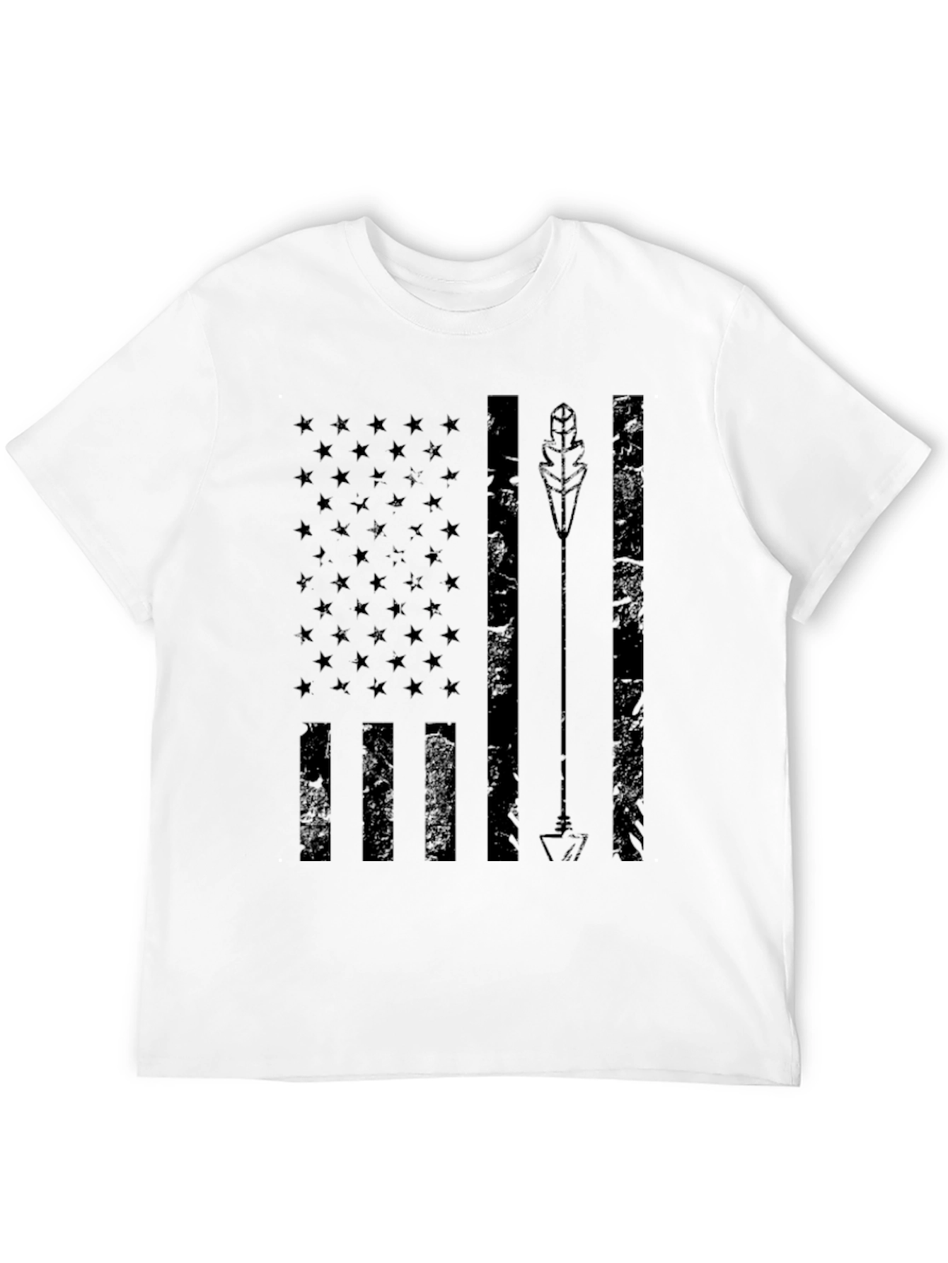 American Arrow Flag Graphic Tee - Black