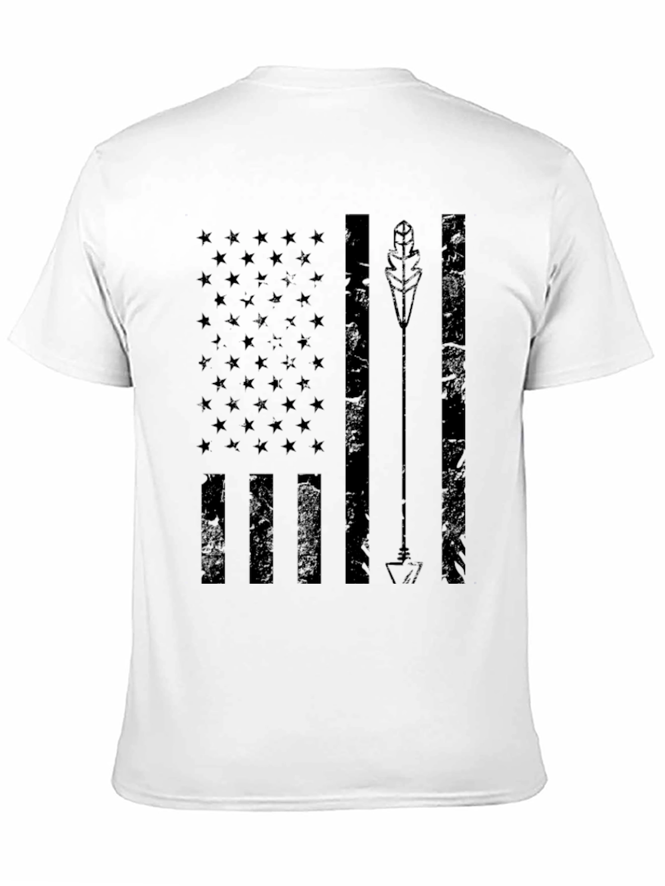 American Arrow Flag Graphic Tee - Black