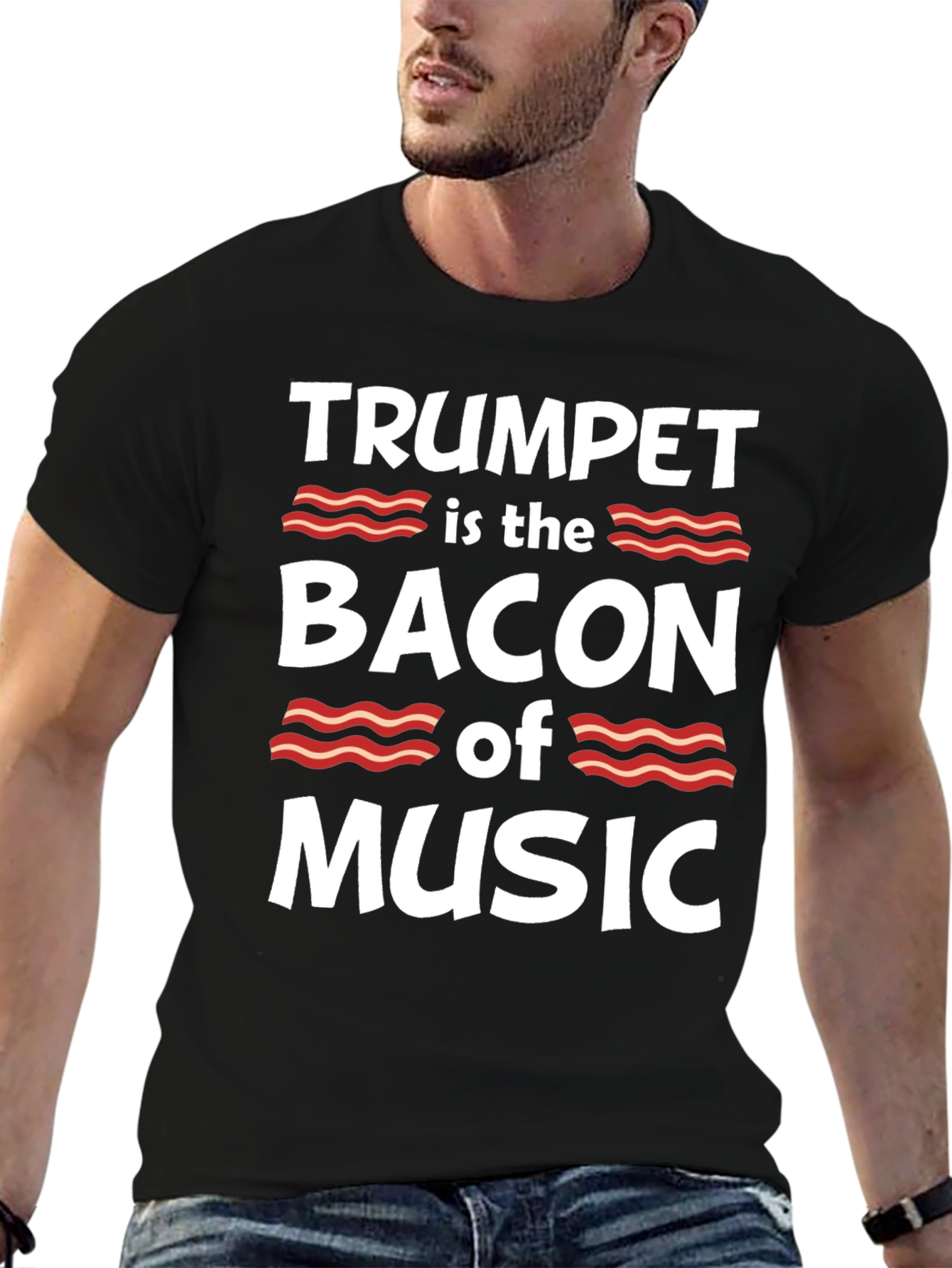 Trumpet Bacon Music T-Shirt