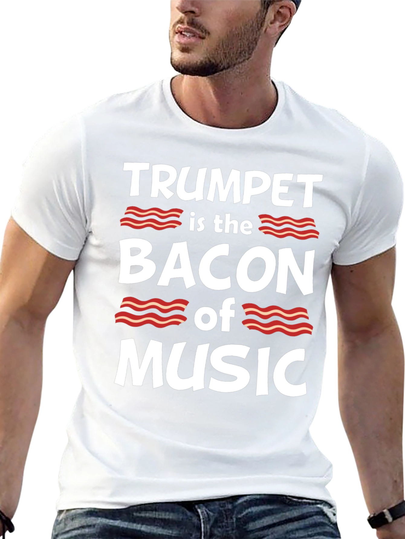 Trumpet Bacon Music T-Shirt