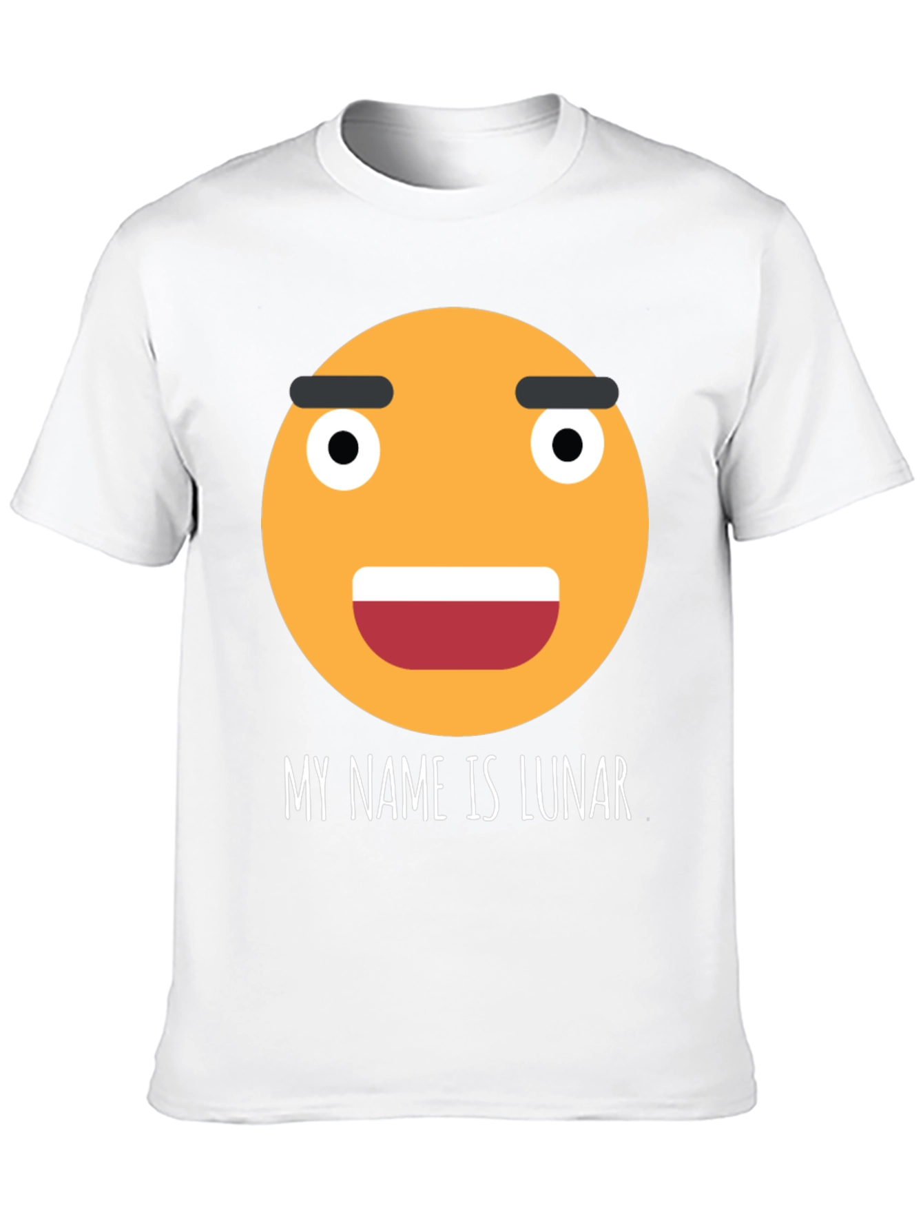 Funny Emoji T-Shirt - My Name is Lunar