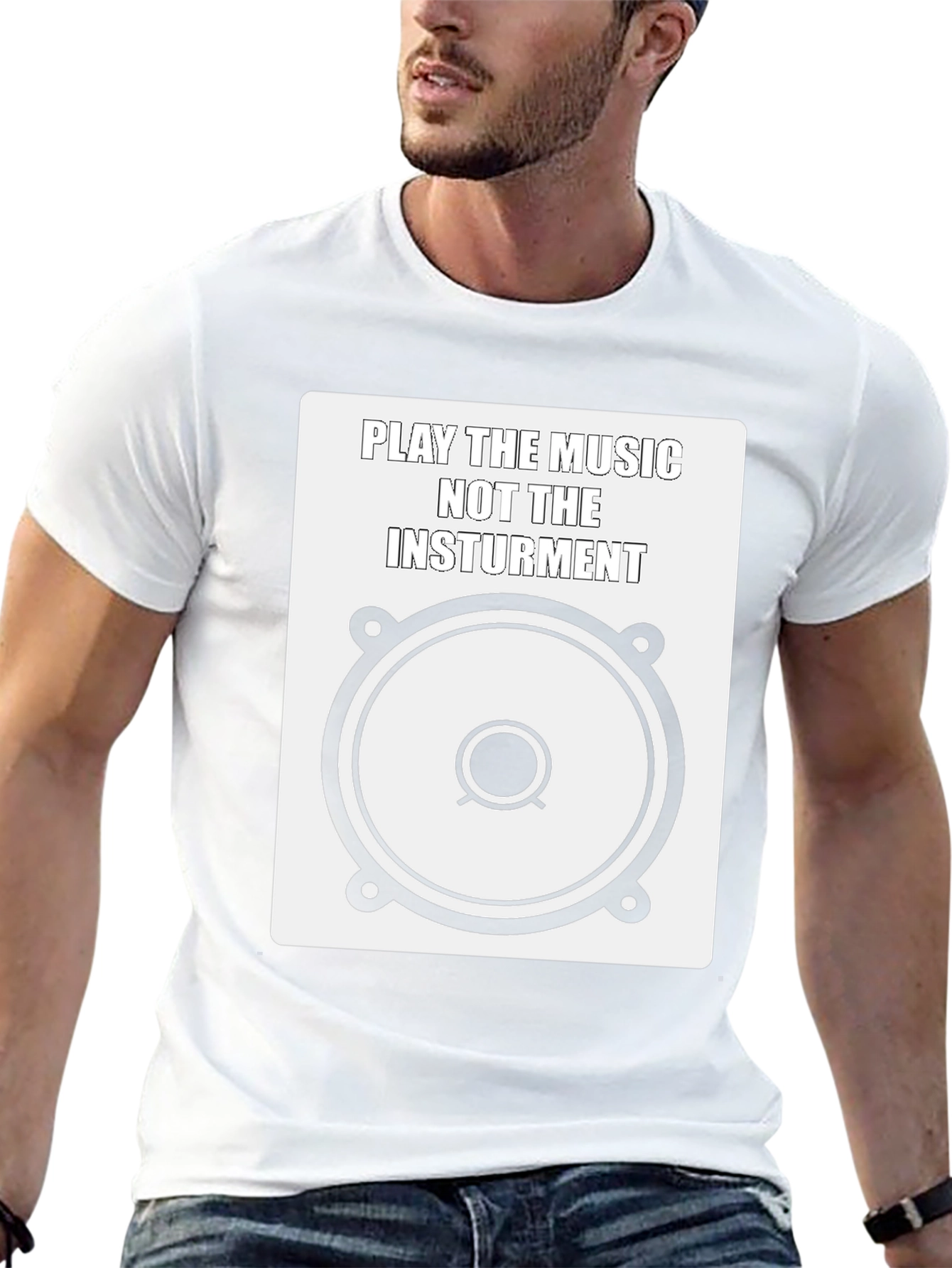 Music Lover Graphic Tee - Play the Music T-Shirt