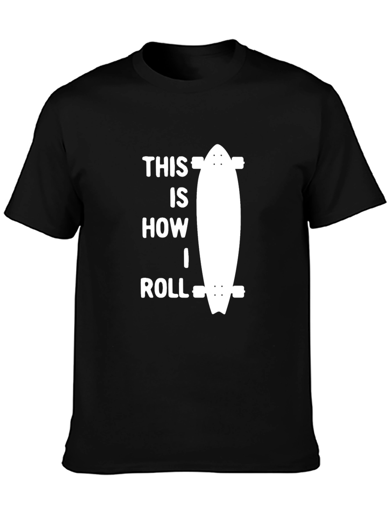 This Is How I Roll Skateboard T-Shirt - Black