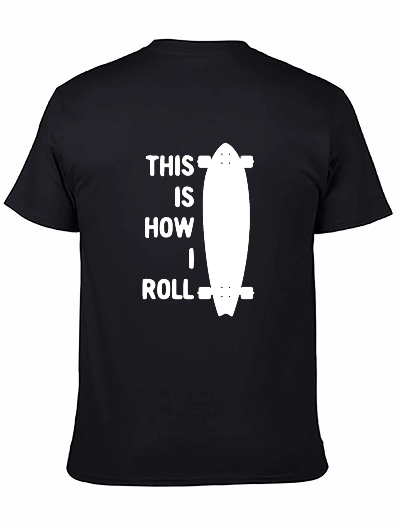 This Is How I Roll Skateboard T-Shirt - Black