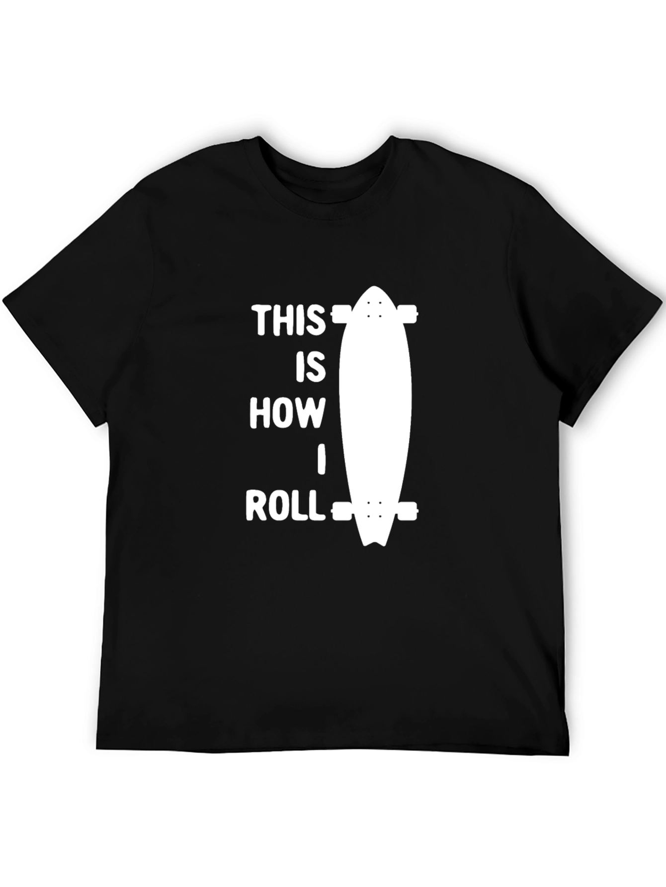 This Is How I Roll Skateboard T-Shirt - Black