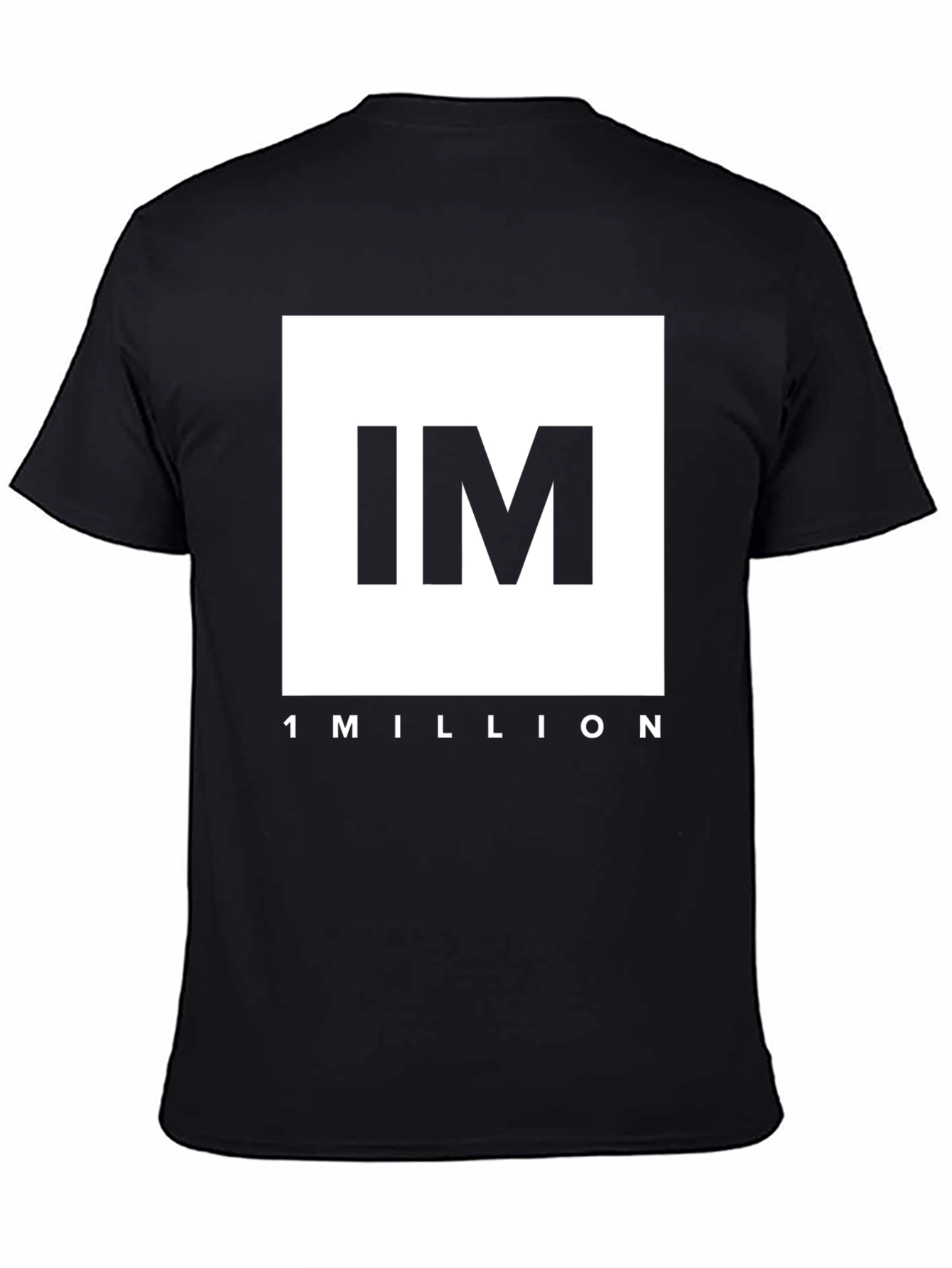 IM 1 MILLION Black Graphic T-Shirt
