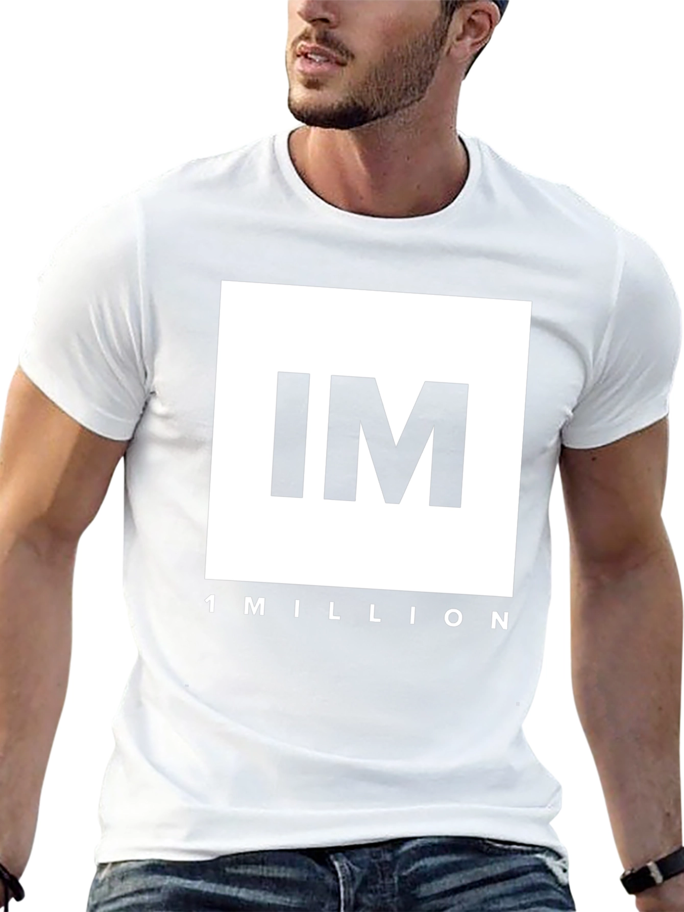 IM 1 MILLION Black Graphic T-Shirt