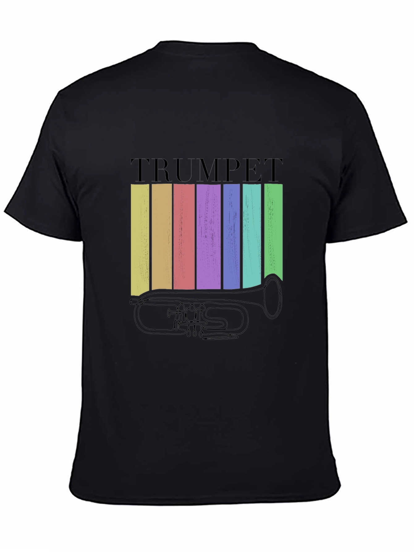 Retro Trumpet Graphic Tee - Musical Instrument T-Shirt
