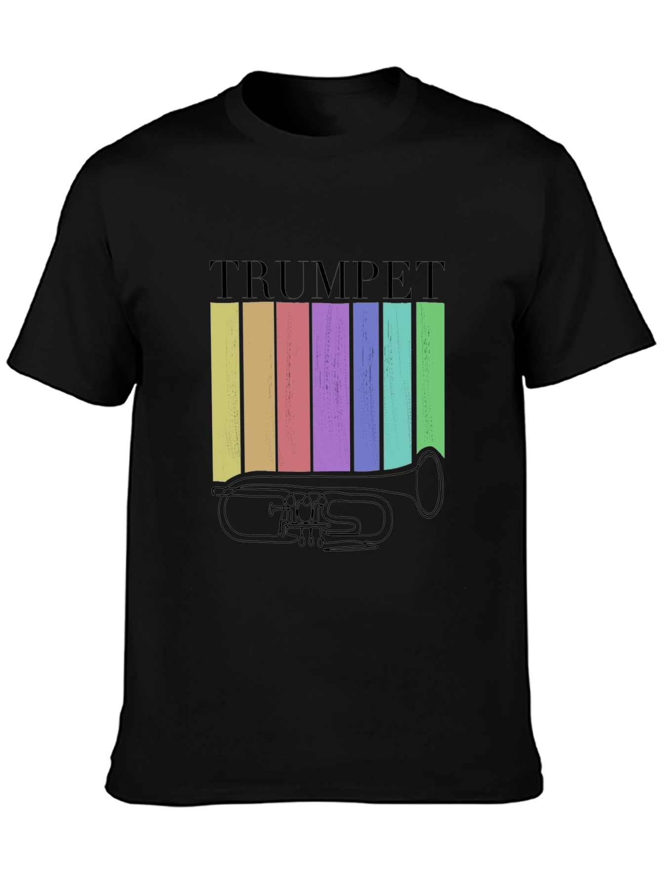 Retro Trumpet Graphic Tee - Musical Instrument T-Shirt